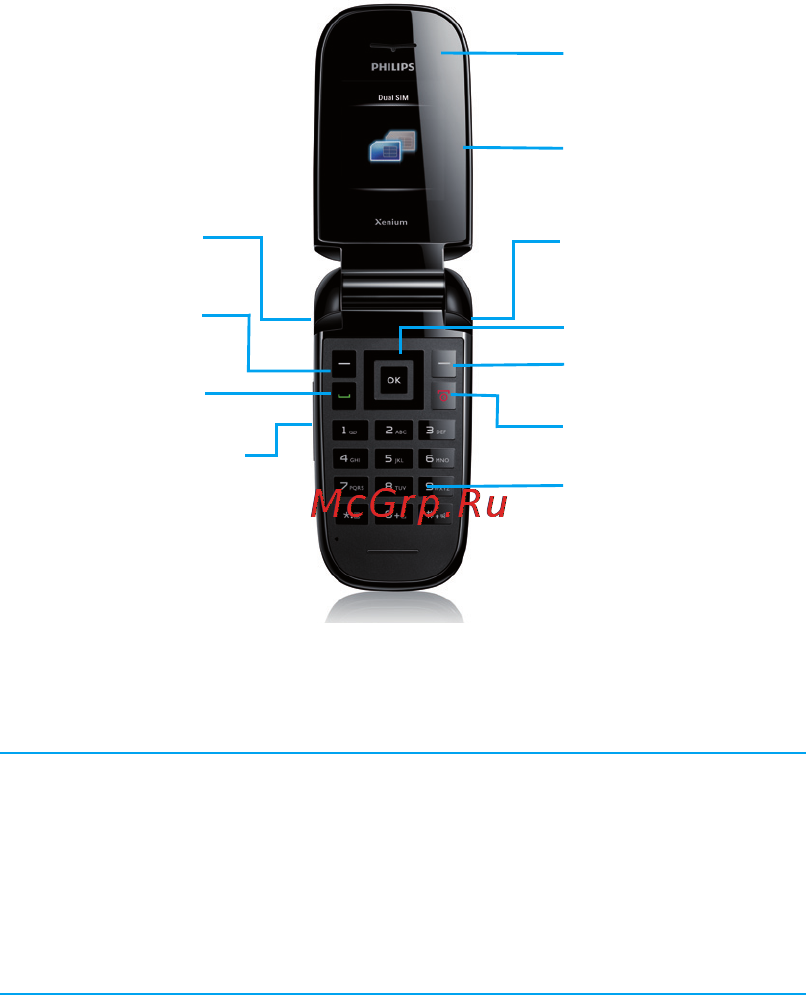 Philips X216 Violet Инструкция по эксплуатации онлайн