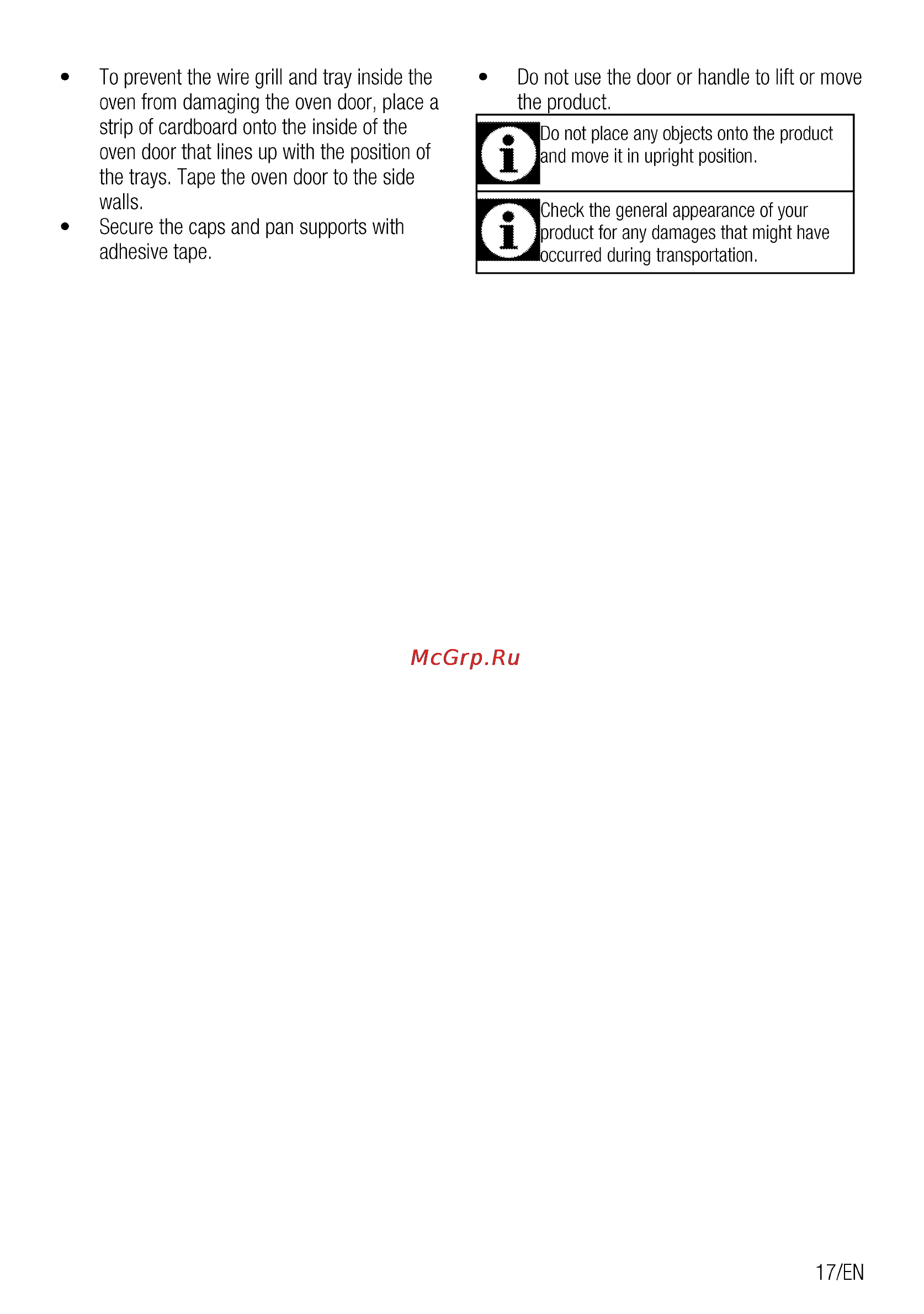 Beko CSG 52120 GX [17/96] Check the general appearance of your
