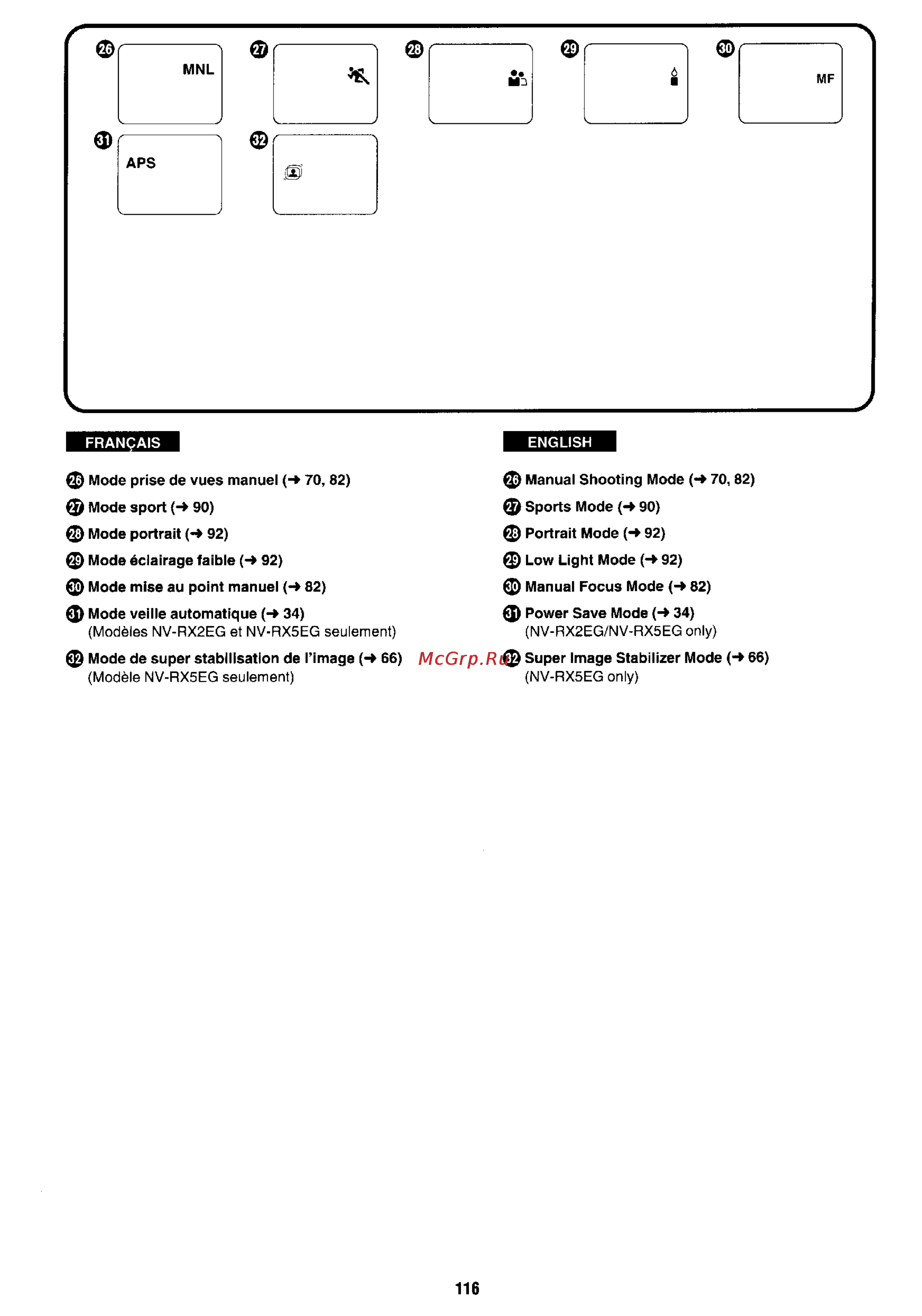 Panasonic NV-RX1 Инструкция по эксплуатации онлайн [105/113] 94549