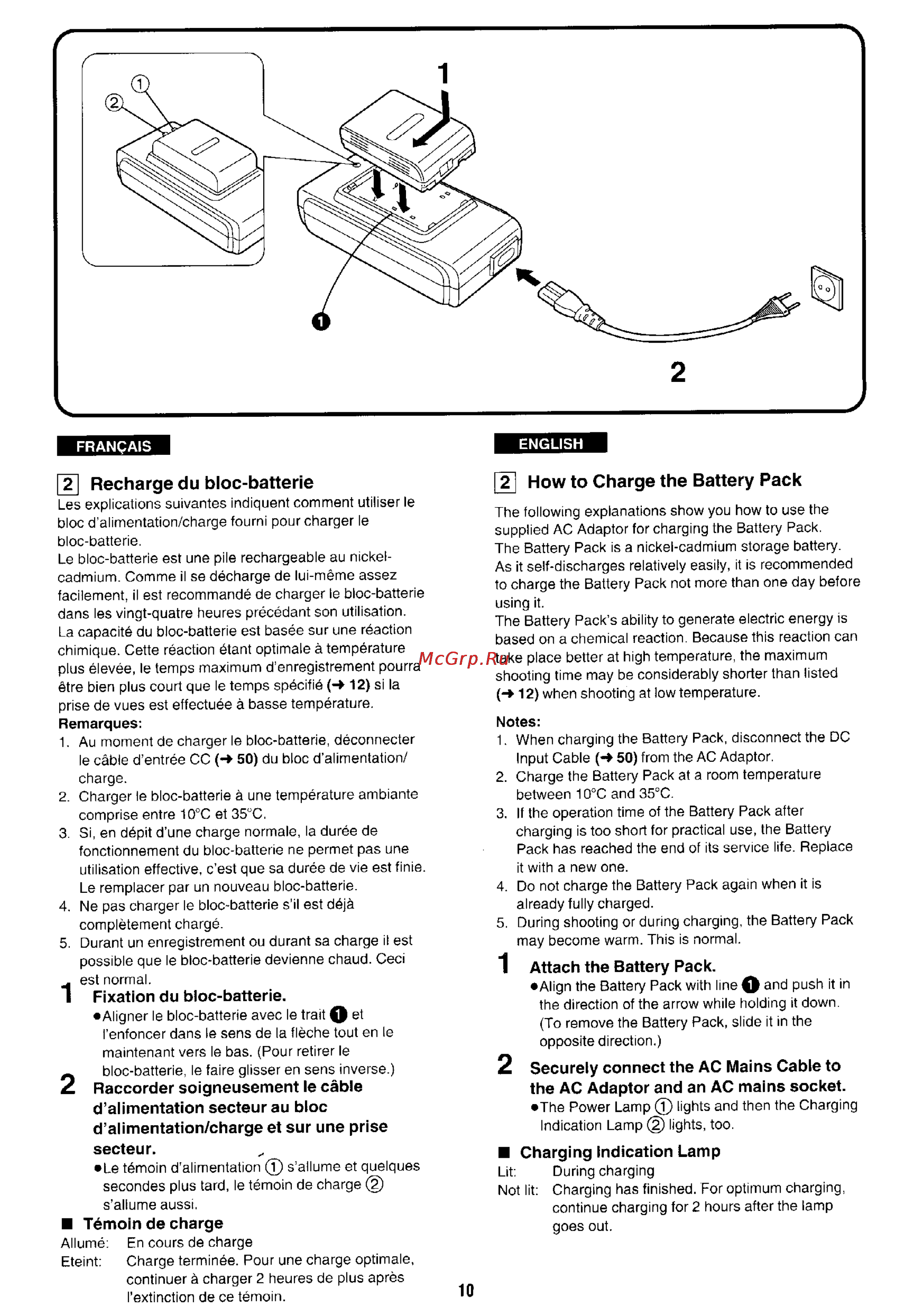 Panasonic NV-RX1 [6/113] Attach the battery pack