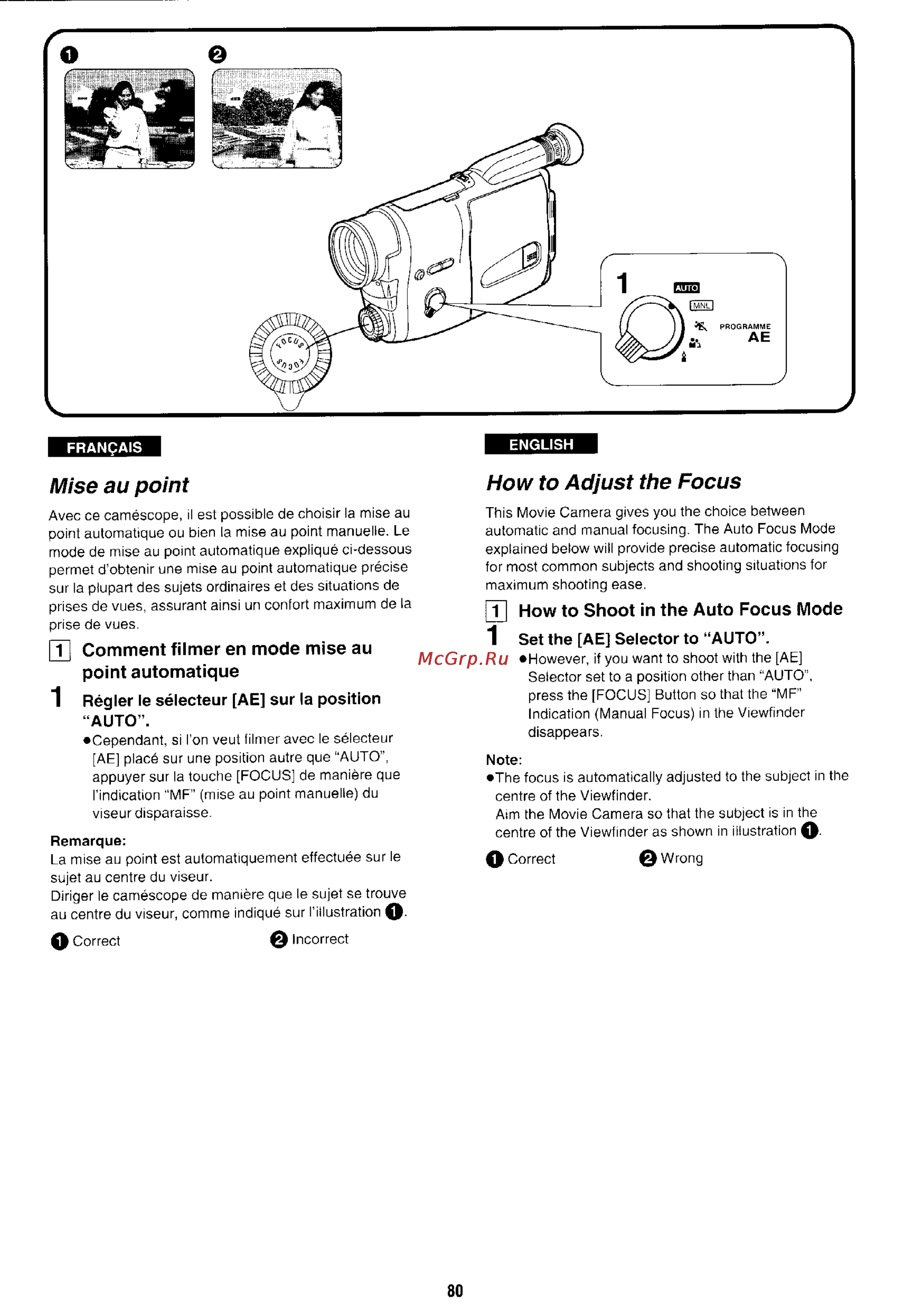 Panasonic NV-RX1 [74/113] How to adjust the focus