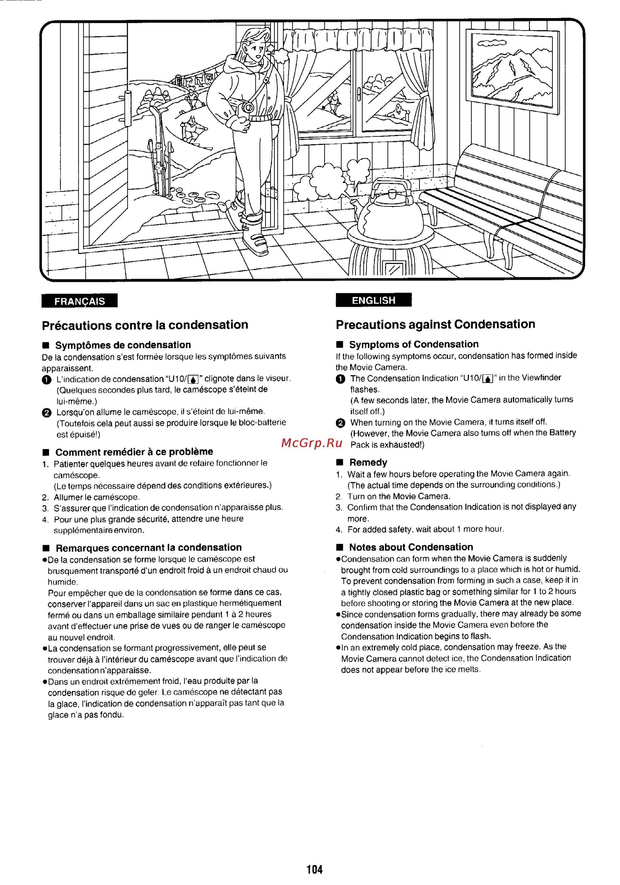 Panasonic NV-RX5 [96/113] Precautions against condensation