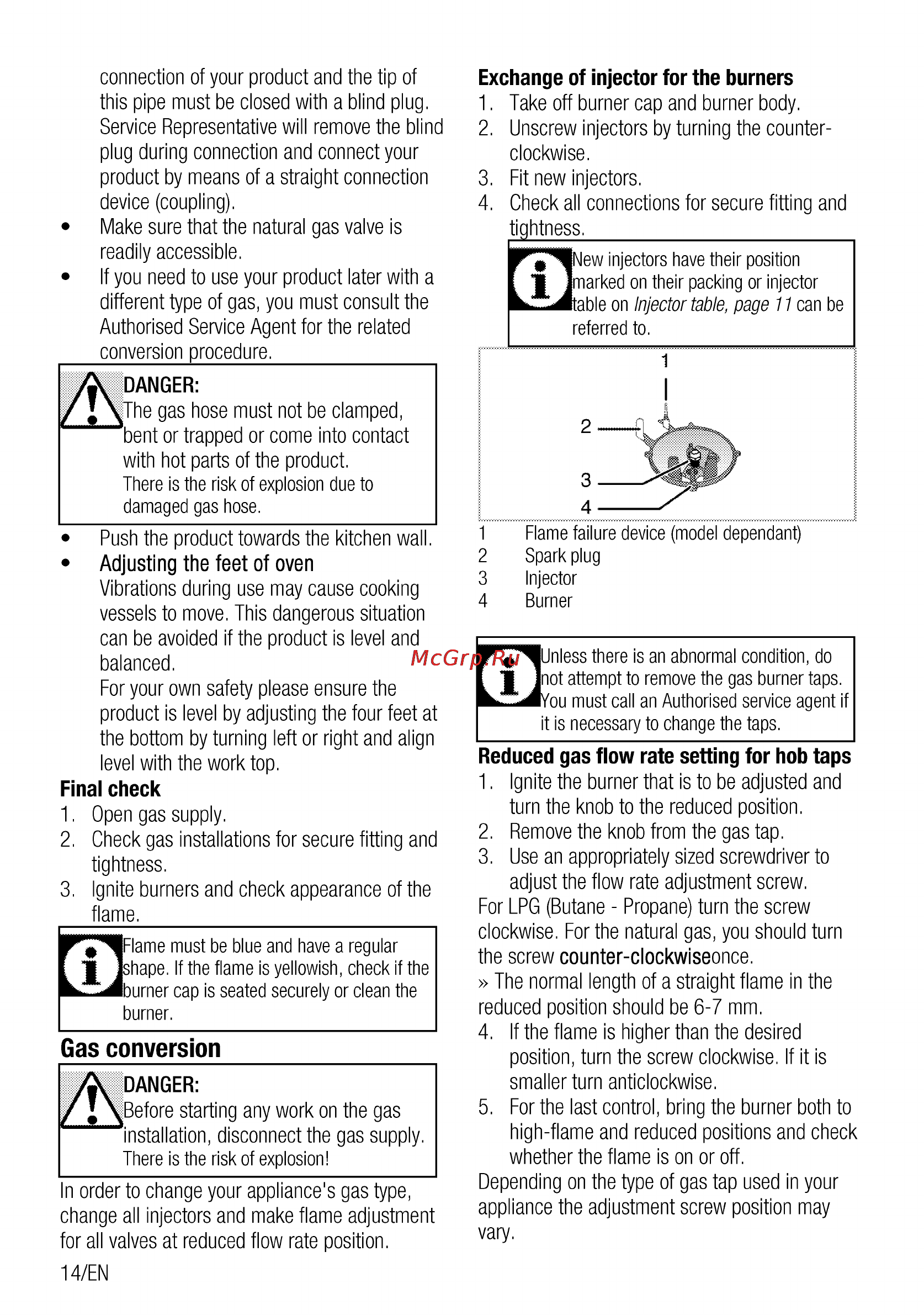 Beko CSG 52110 GW [14/96] Injector