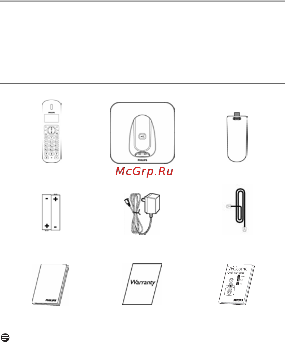 Philips SE1501B/51 [8/46] Ваш телефон