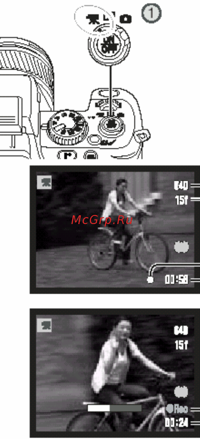 Konica Minolta Dimage A200 [106/172] Меню режима видео