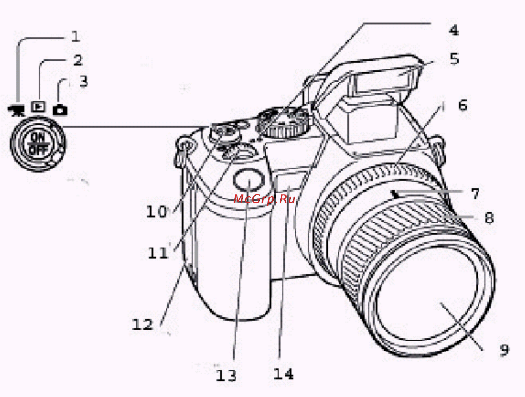 Konica Minolta Dimage A200 [13/172] Наименование частей фотокамеры корпус камеры
