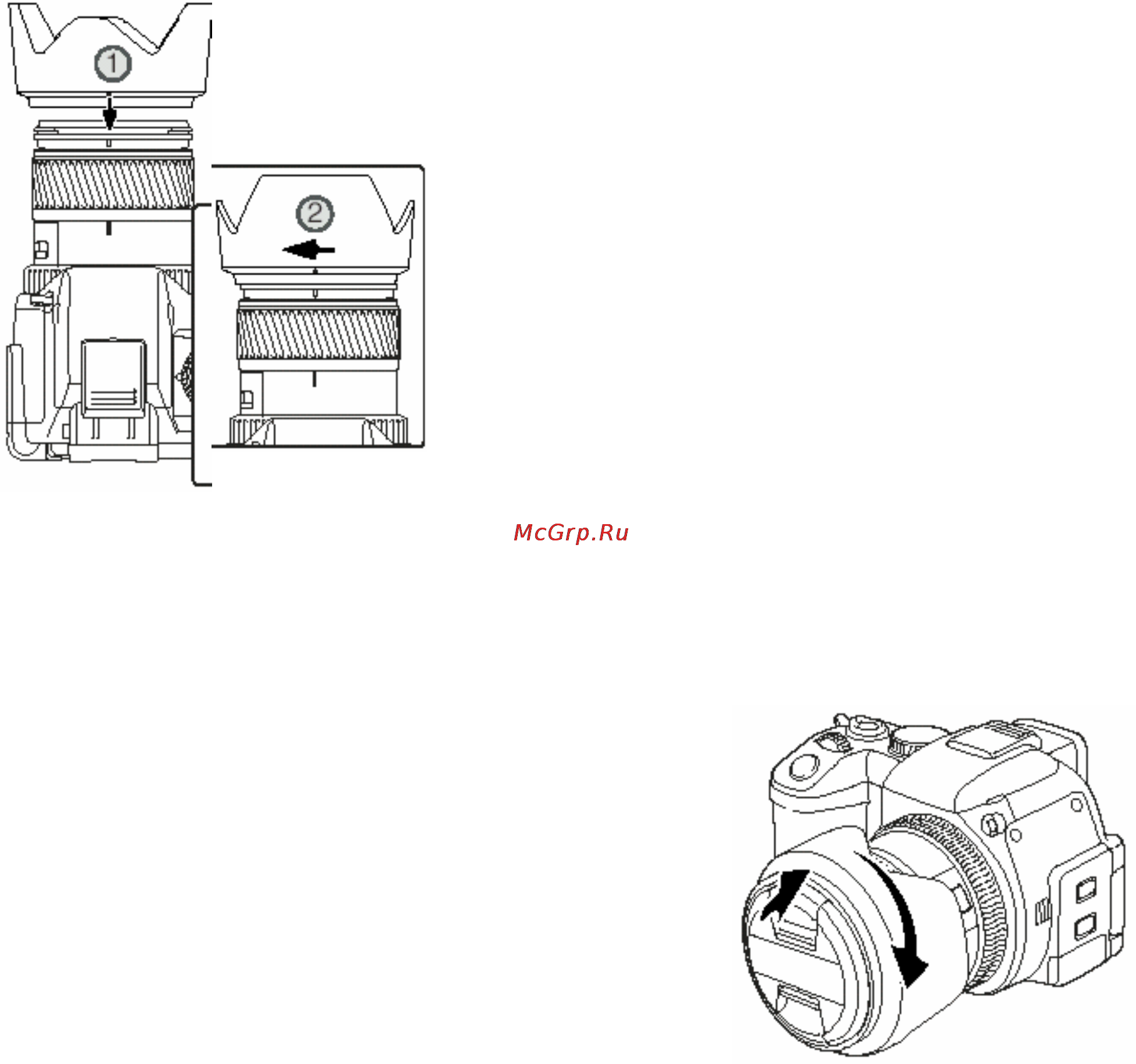 Konica Minolta Dimage A200 [17/172] Установка бленды