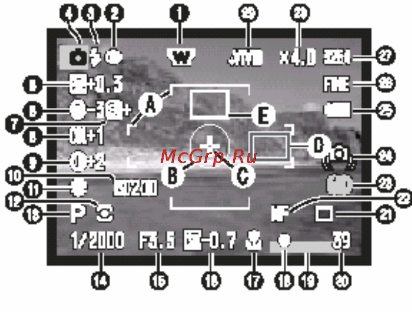 Konica Minolta Dimage A200 [42/172] Режим съёмки профессиональные функции