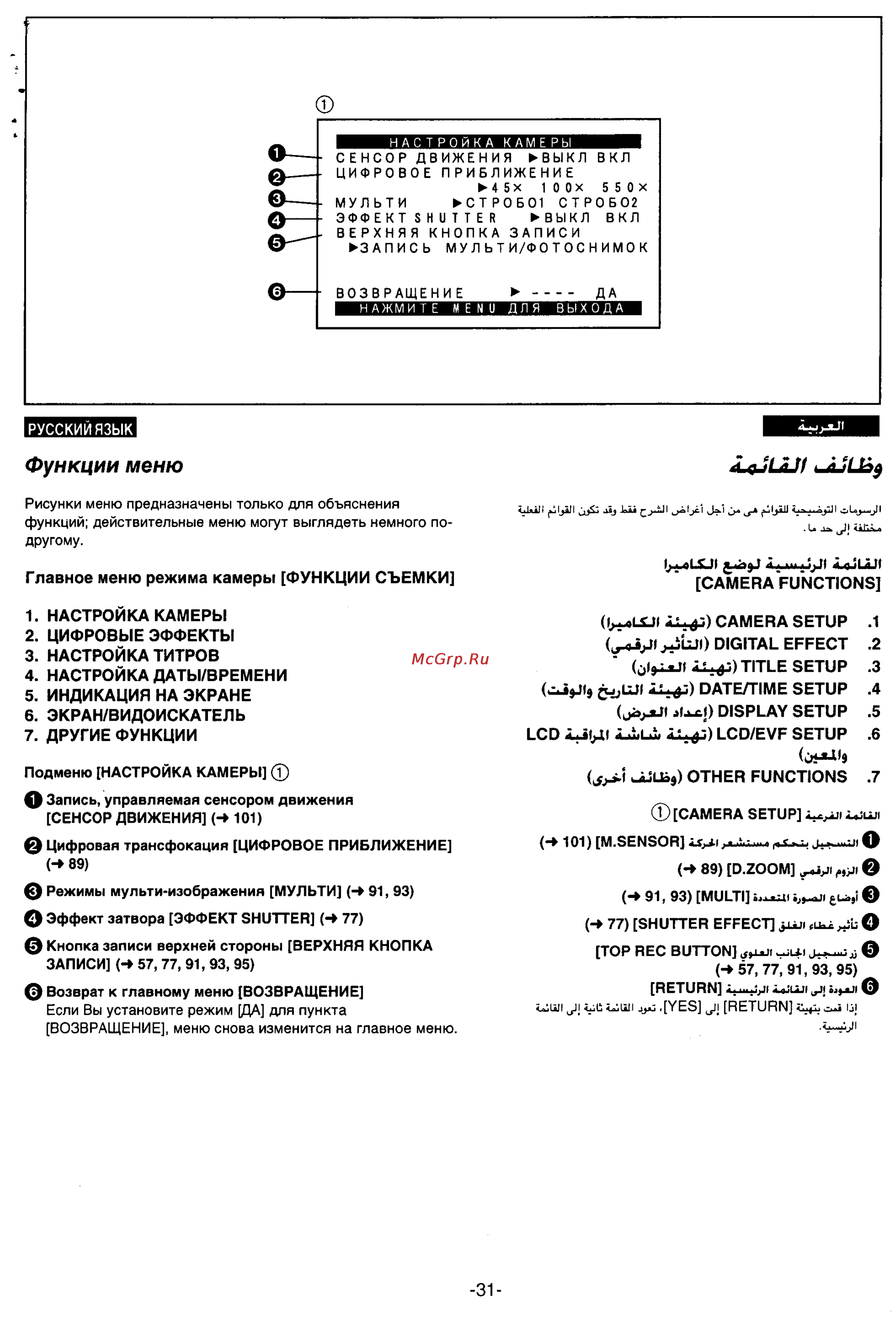 Panasonic NV-VS70A [25/169] Camera functions