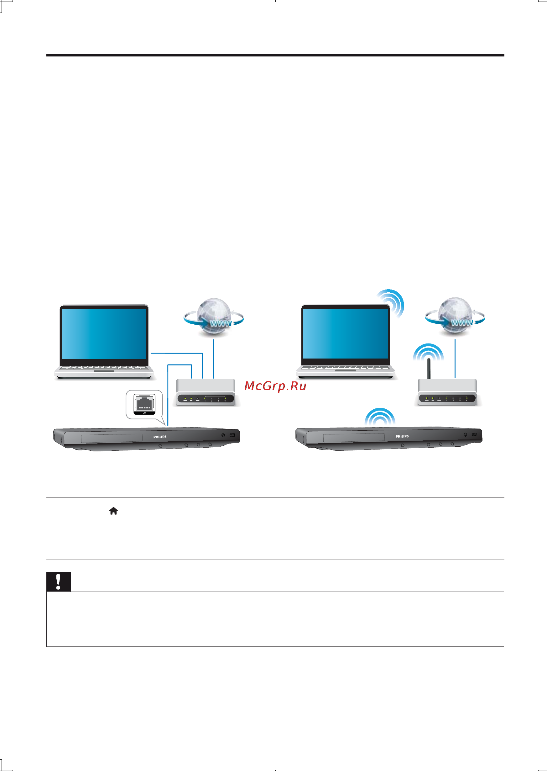 Philips BDP5200/51 [16/64] Настройка сети