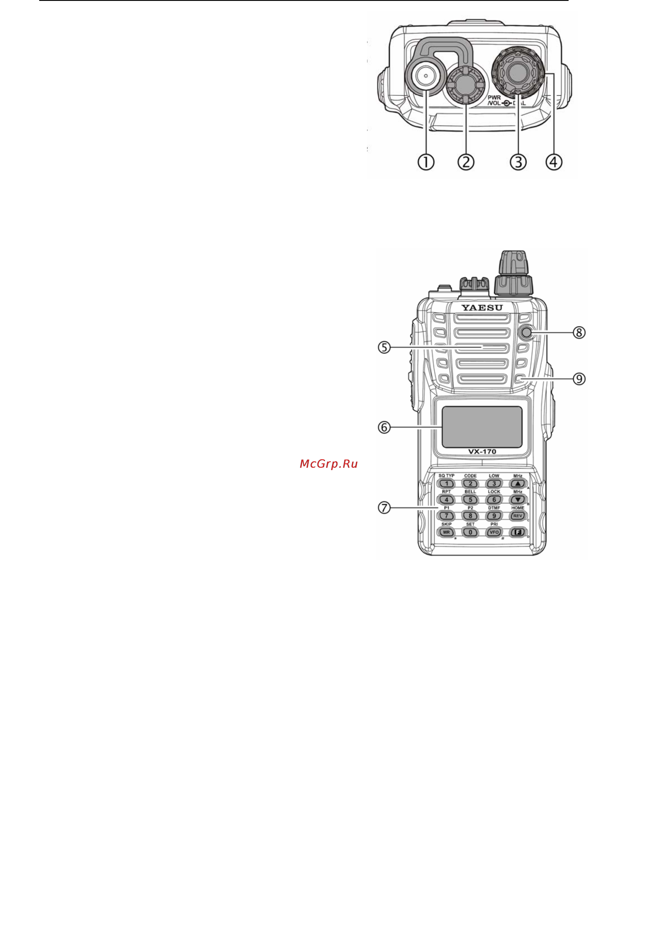 Yaesu VX-170 Инструкция по эксплуатации онлайн [4/69] 31784