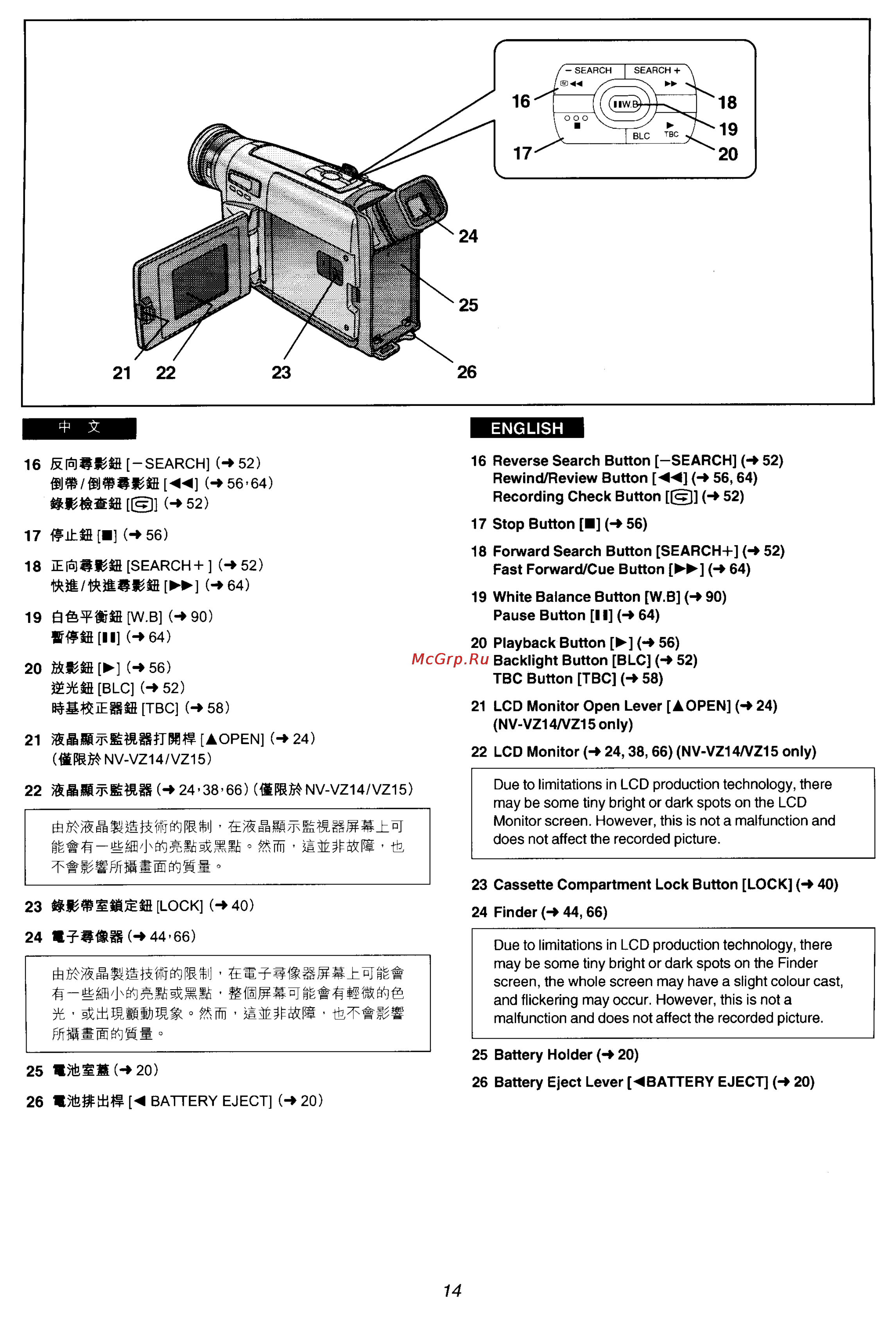 Panasonic NV-VZ15ENC [9/133] M îlêé îw tb