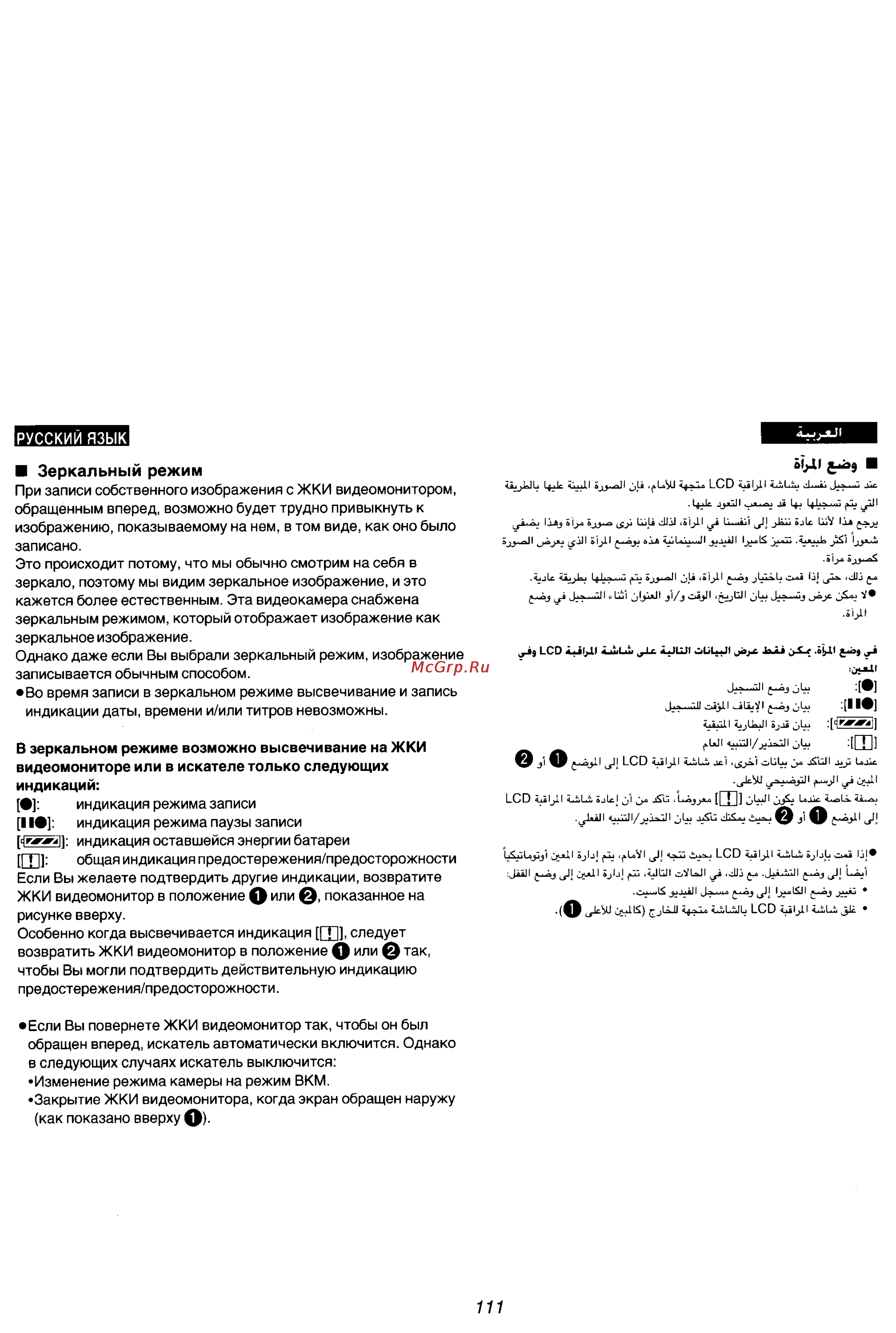 Panasonic NV-VZ15ENC [98/133] Русский язык