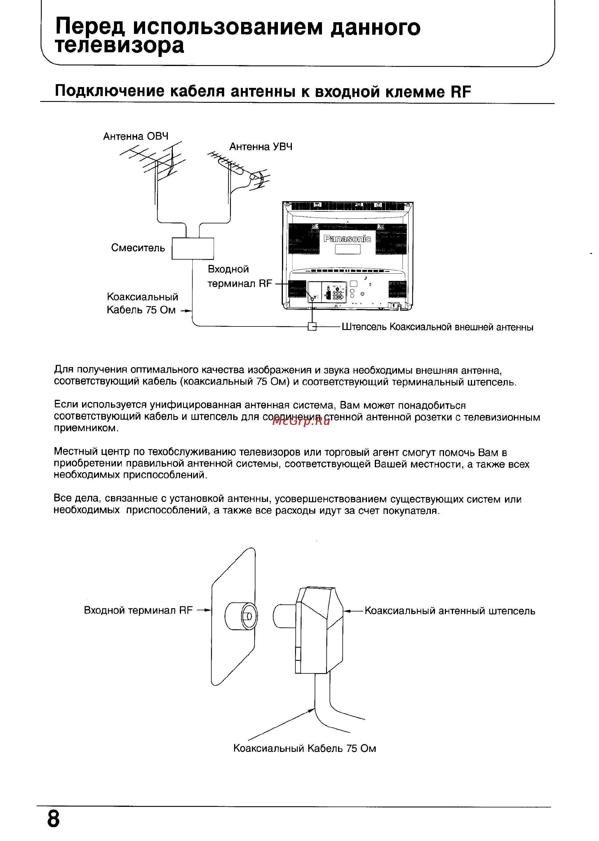 Panasonic TX-29V70T [8/40] Телевизора