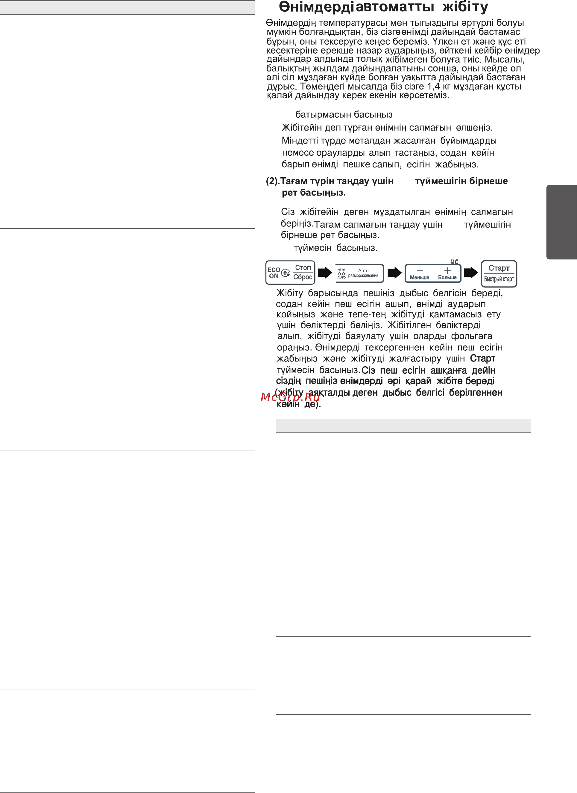 LG MF6543AFS [35/48] Қазақ