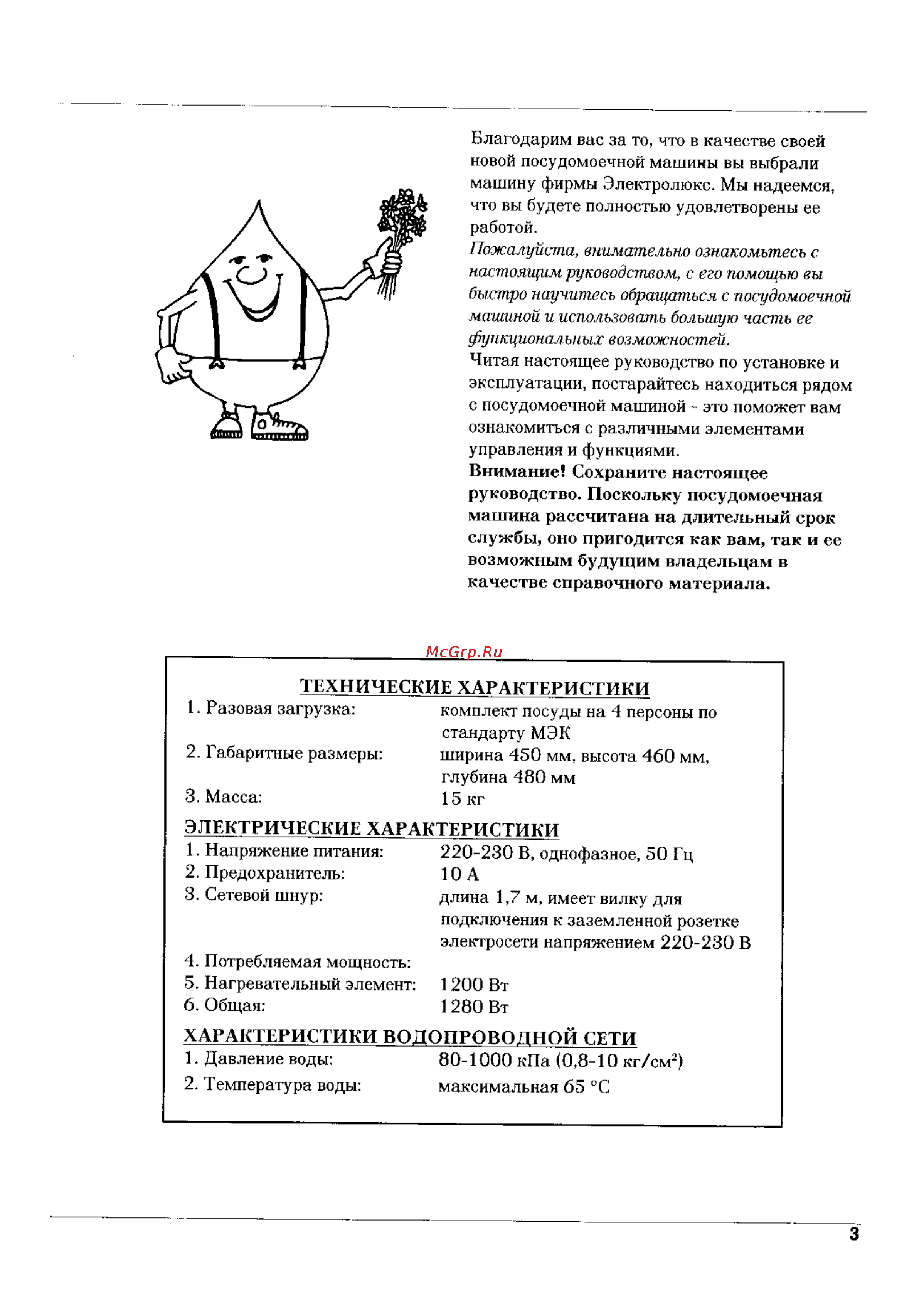 Electrolux ESF 242 Инструкция по эксплуатации онлайн [3/12] 31862