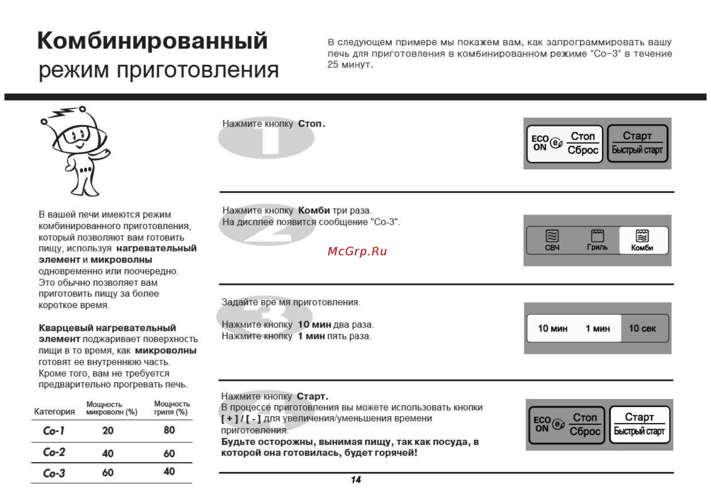 LG MH6342BS [14/54] Комбинированный
