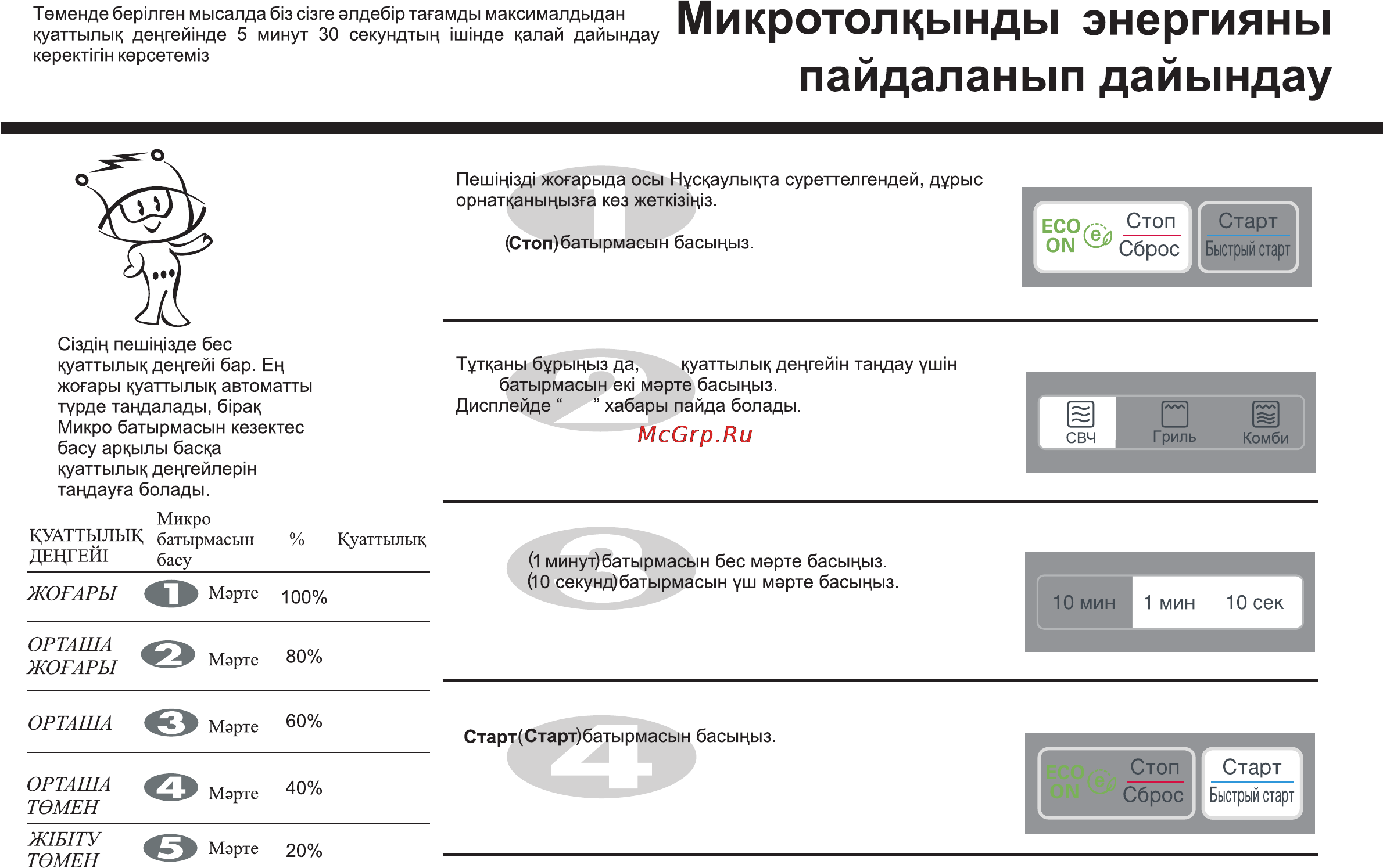 LG MH-6342D [73/174] Микротолцынды энергиями