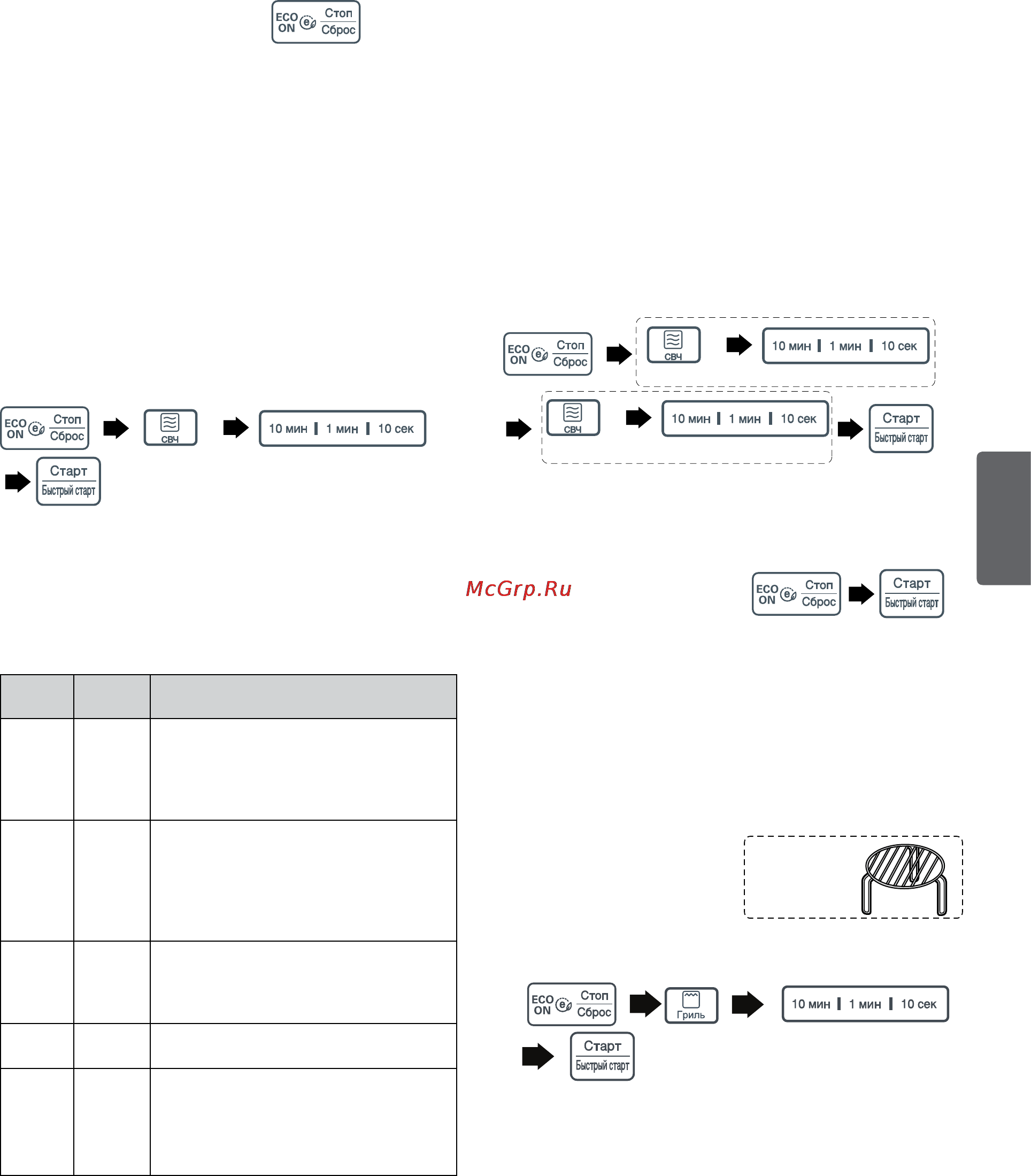 LG MH-6342BMS Mendini [39/48] Grilda tayyorlash