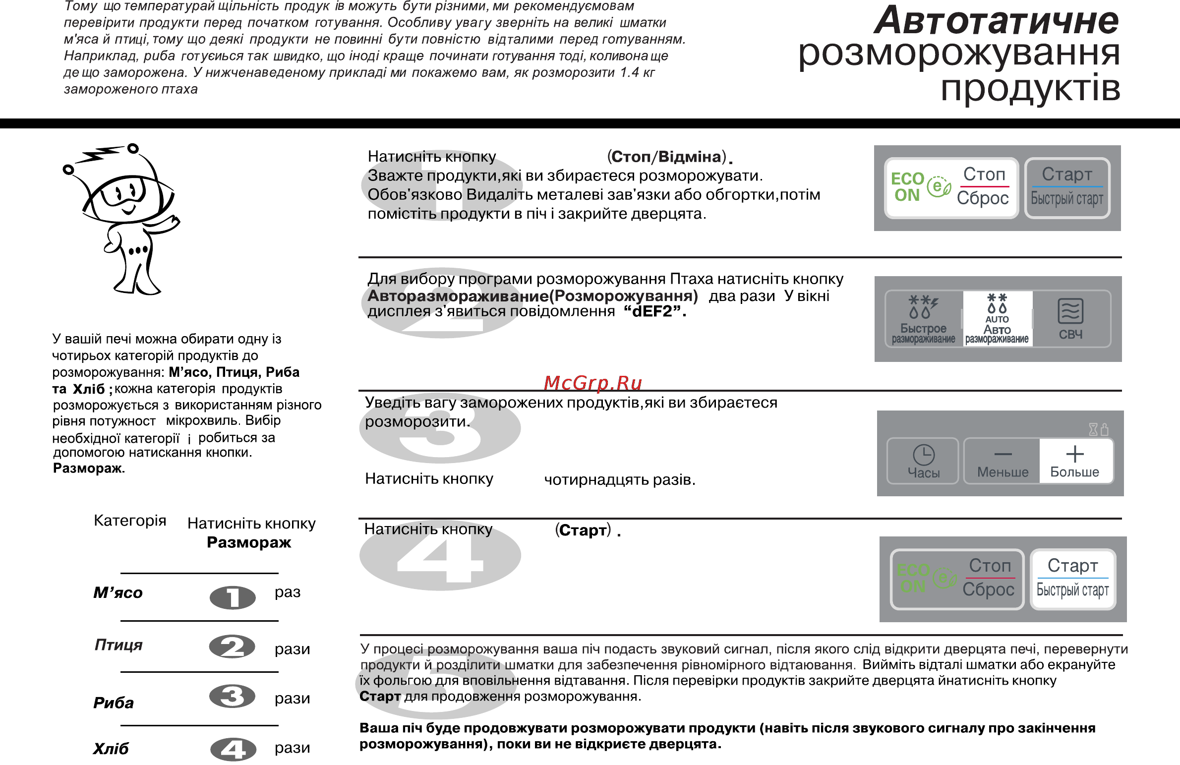LG MS20F42GY [127/138] Продукт в