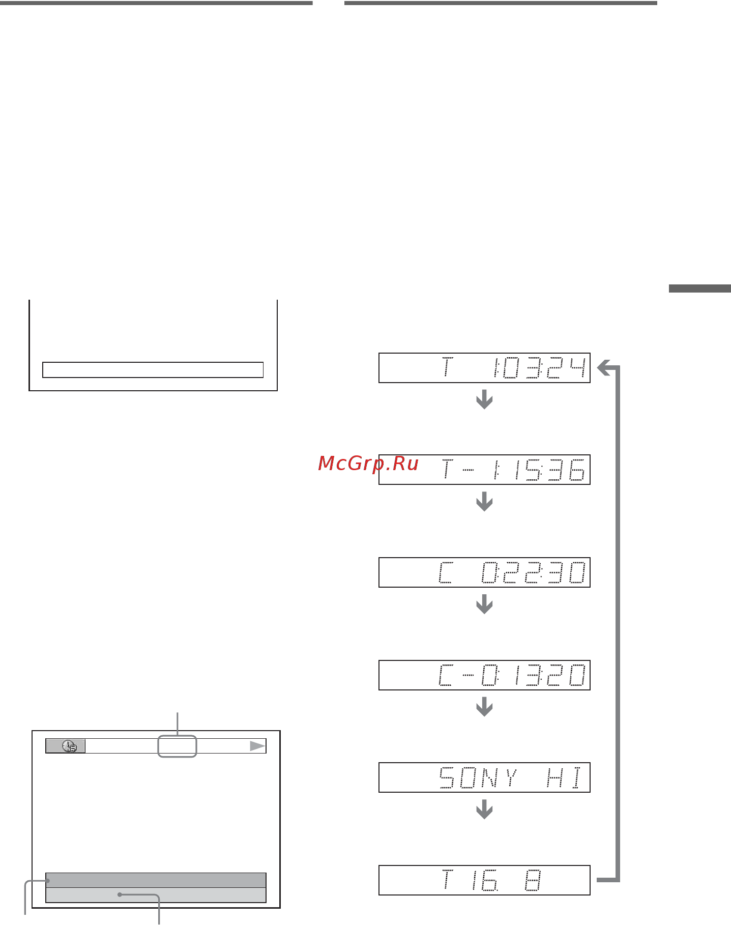 Sony DVP-NS32 [45/94] Проверка информации на дисплее передней панели