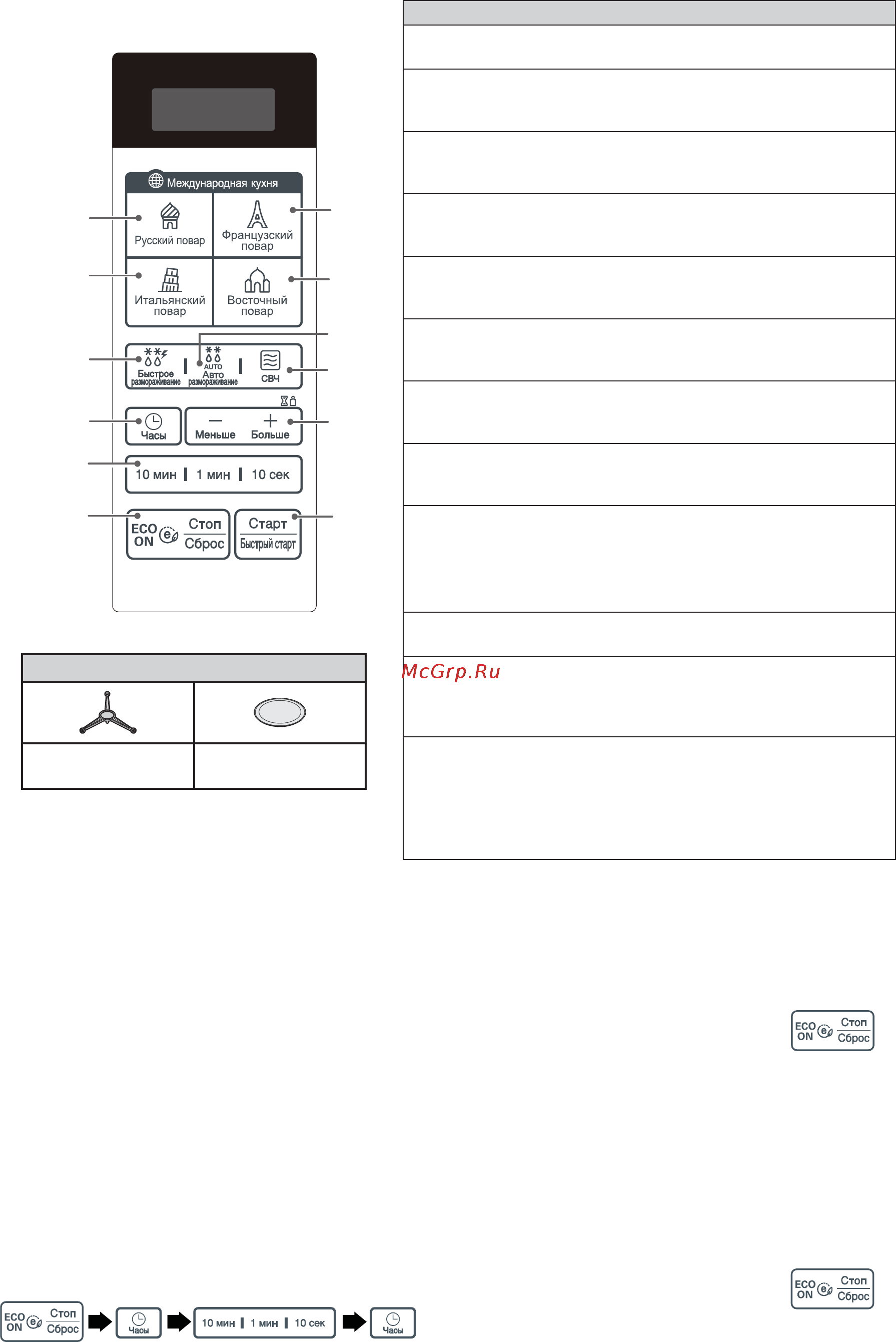 LG MS2043DADS [32/40] Установка часов