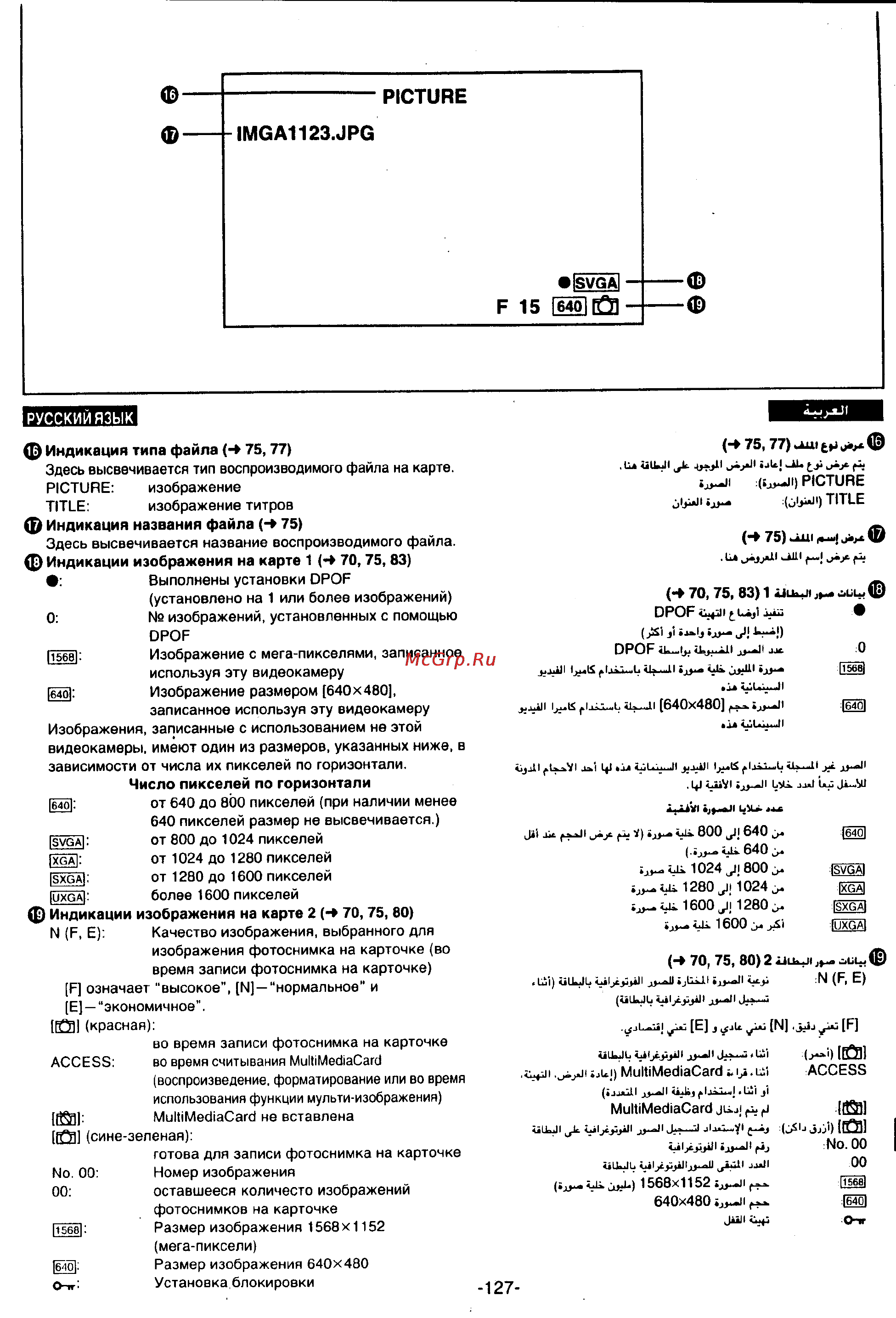 Panasonic NV-MX300EN [125/137] F 15 640 гб1