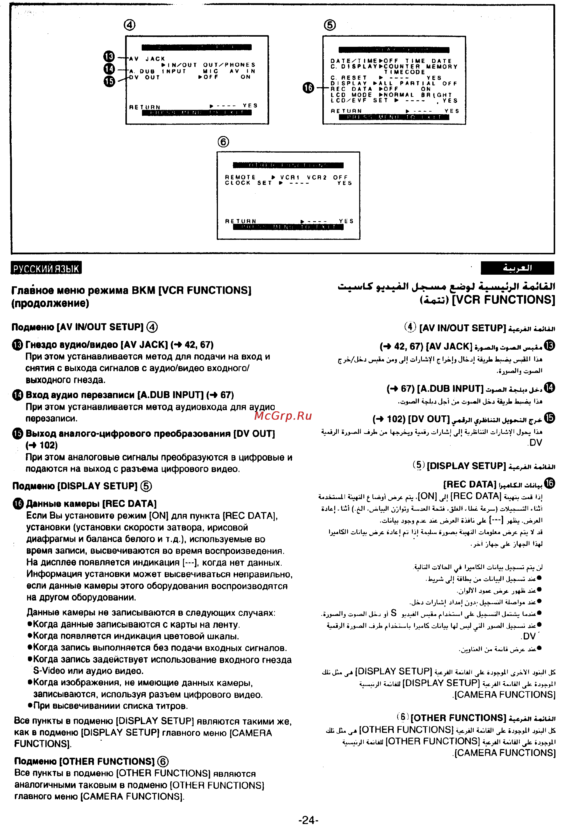Panasonic NV-MX300EN [22/137] Подменю av in out setup