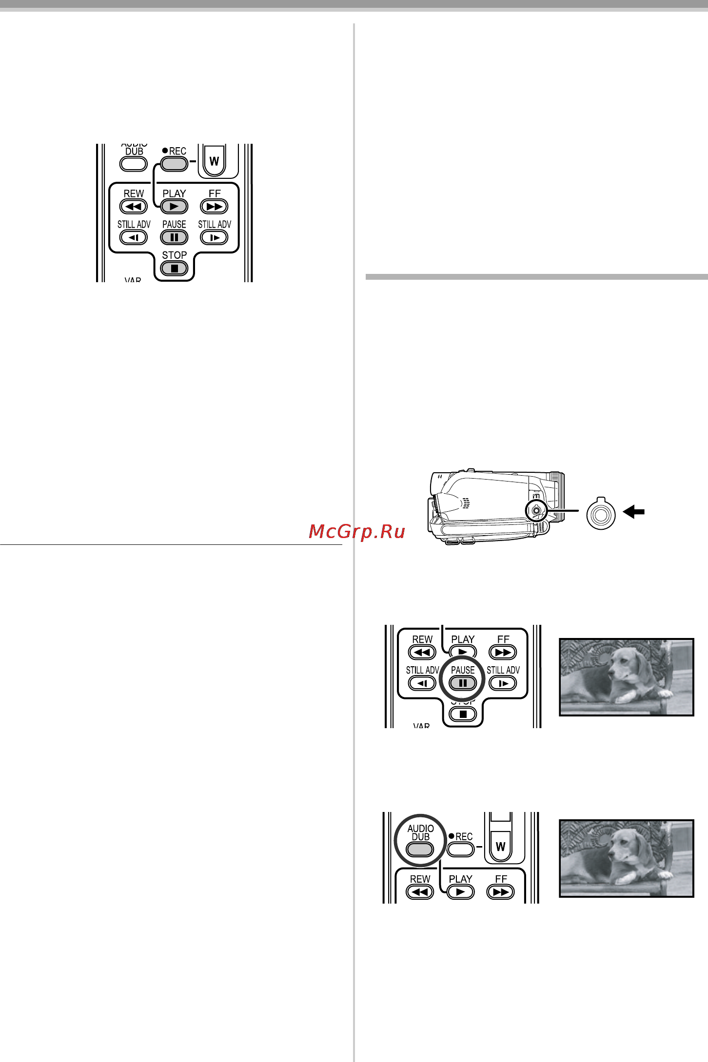 Panasonic NV-GS500 [125/148] Дублювання звуку