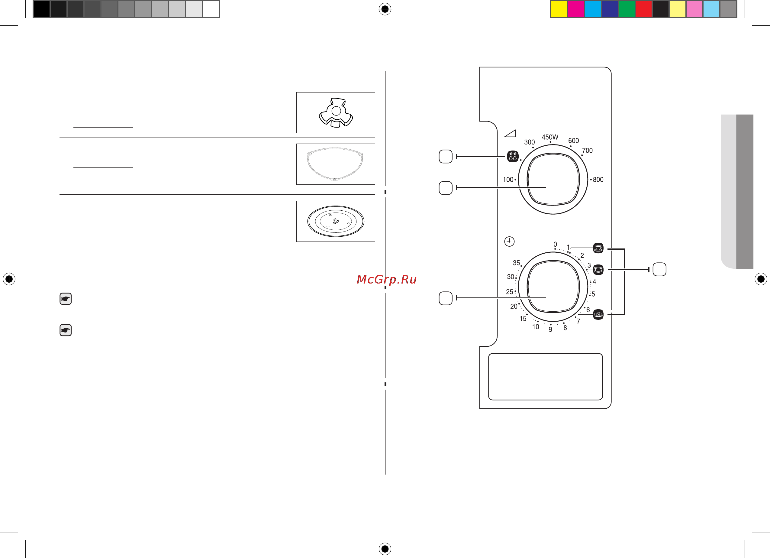 Samsung ME712MR-S [3/48] Панель управления