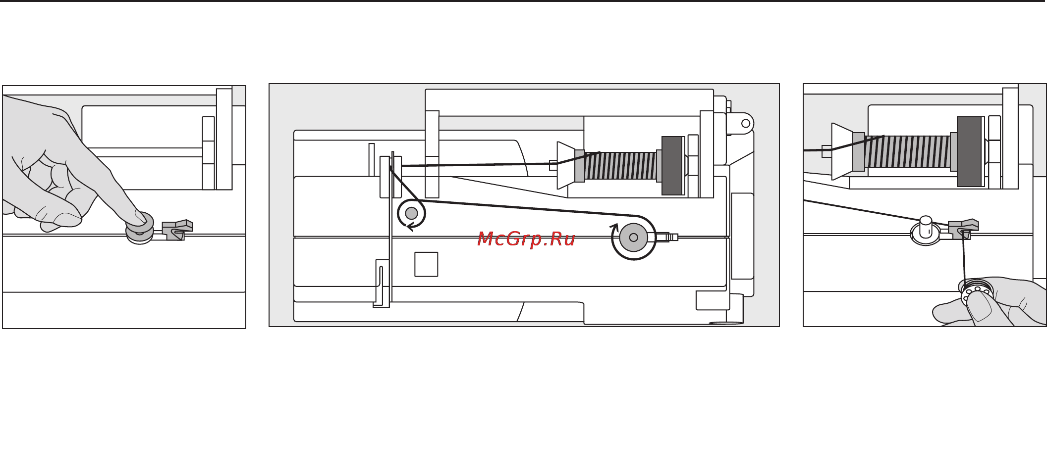 Bernina Activa 220 [14/75] Намотка нитки на шпульку