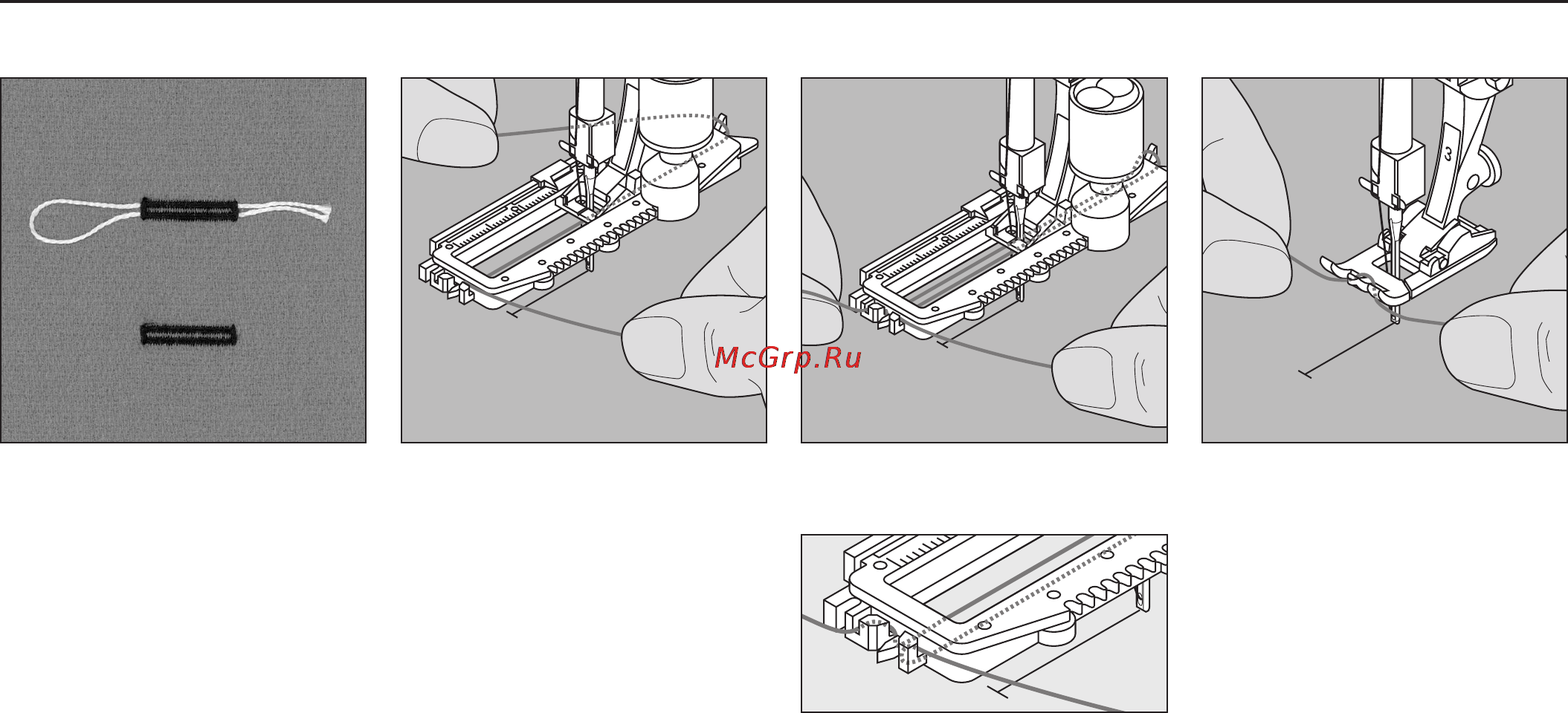 Bernina Activa 240 [46/75] Петля с вкладной нитью