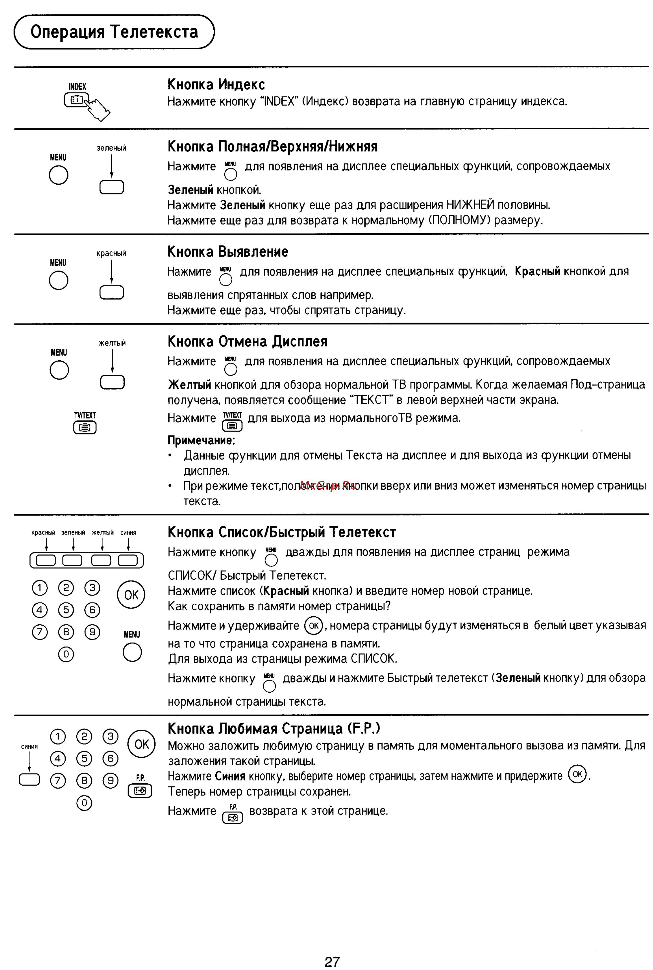 Panasonic TX-29P90T [27/31] Операция телетекста j