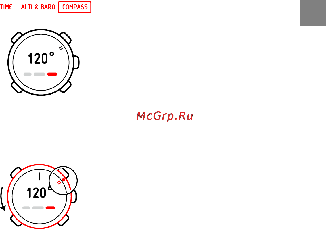 Suunto Core [47/67] Использование безеля