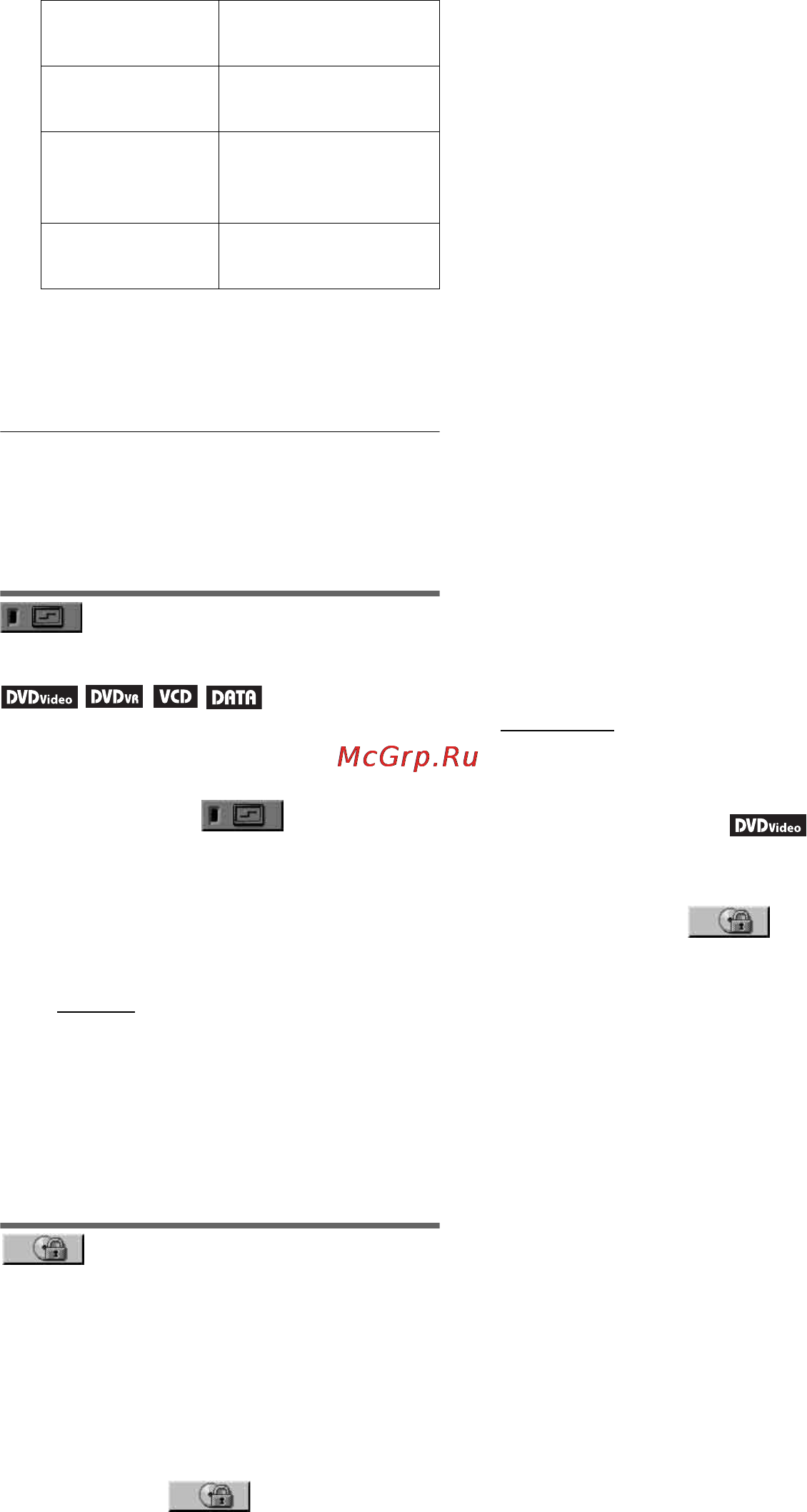 Sony DVP-NS318 [30/52] Блокировка дисков