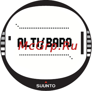 Suunto X10 [26/98] Alti baro mode