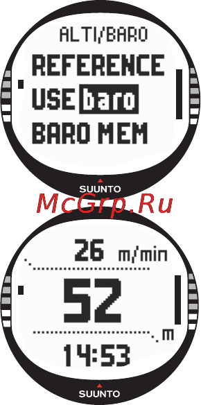 Suunto X10 [27/98] Alti use