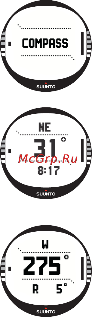 Suunto X10 [32/98] Compass mode