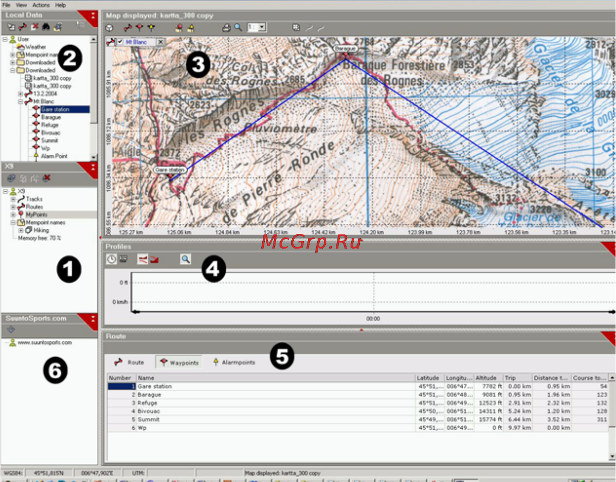 Suunto X10 [71/98] Suunto trek manager features