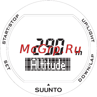 Suunto X3HR [23/39] Примечание suunto x3hr определяет высоту по атмосферному давлению если в разные дни на одном и том же месте устройство показывает разные значения высоты это значит что из за погоды изменилось атмосферное давление для получения правильных показаний всегда переустанавливайте эталонную высоту при значительных изменениях погоды