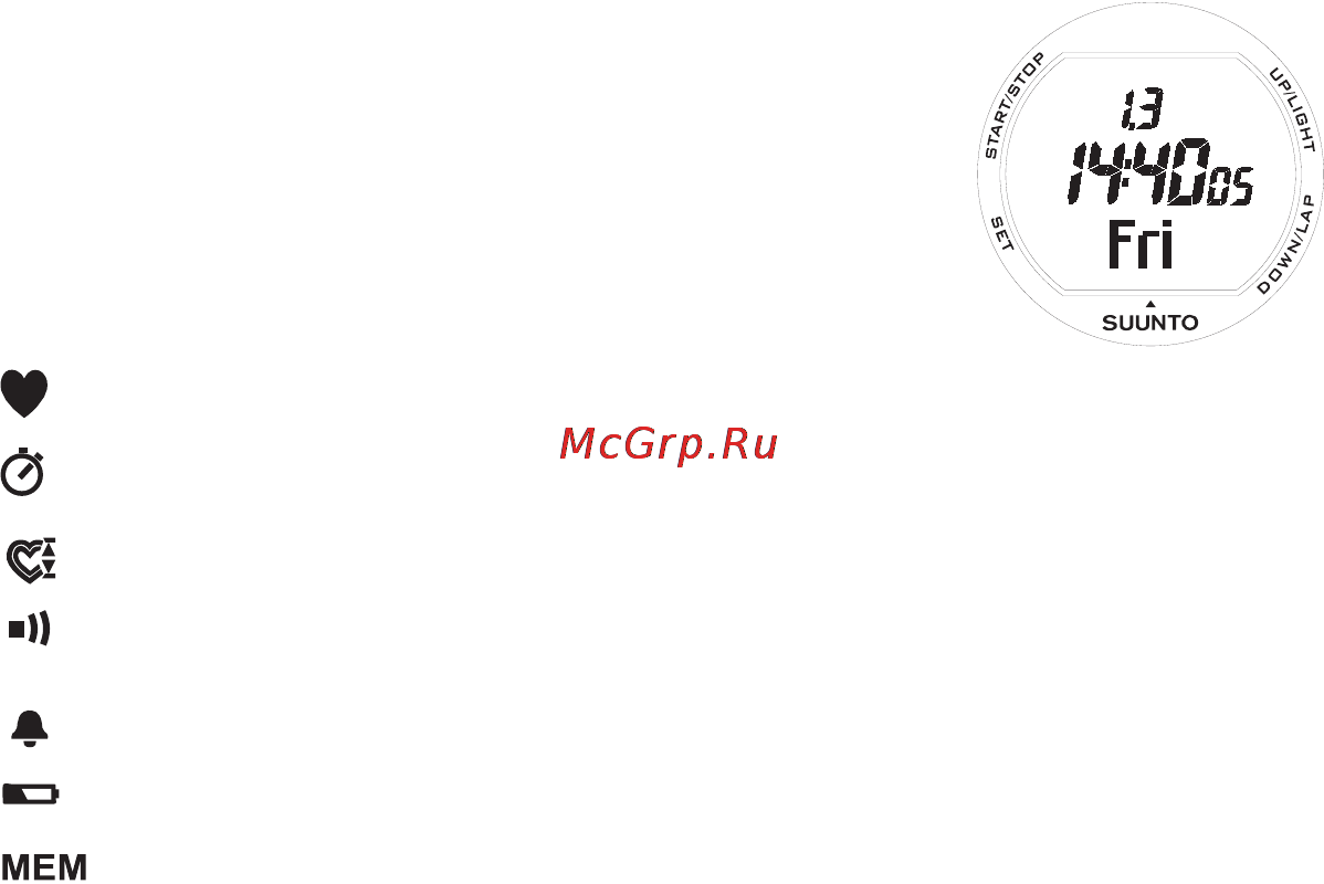 Suunto X3HR [9/39] Использование suunto x3hr