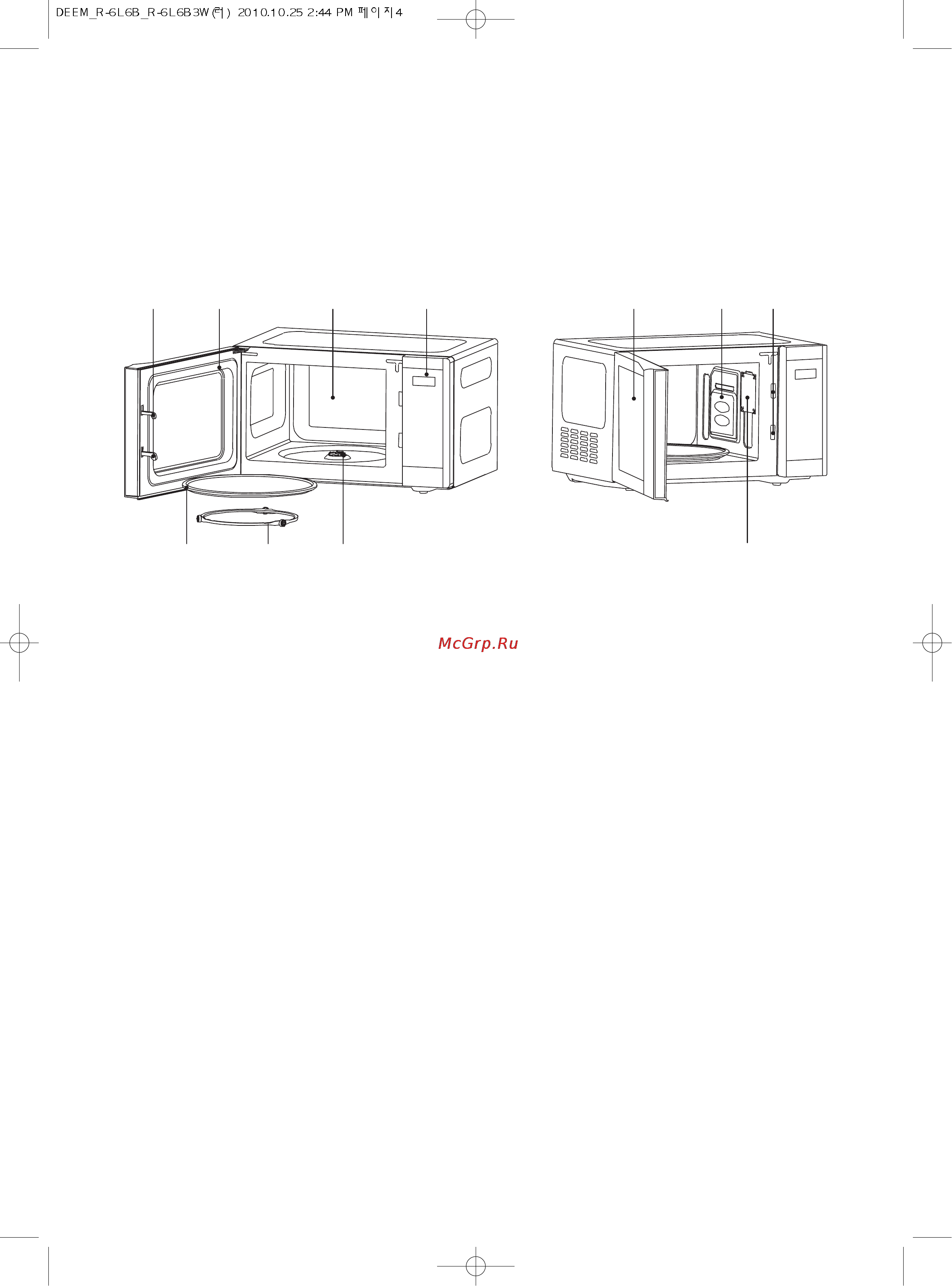 Daewoo Electronics KOR-6L6B [6/35] Ф панель управления