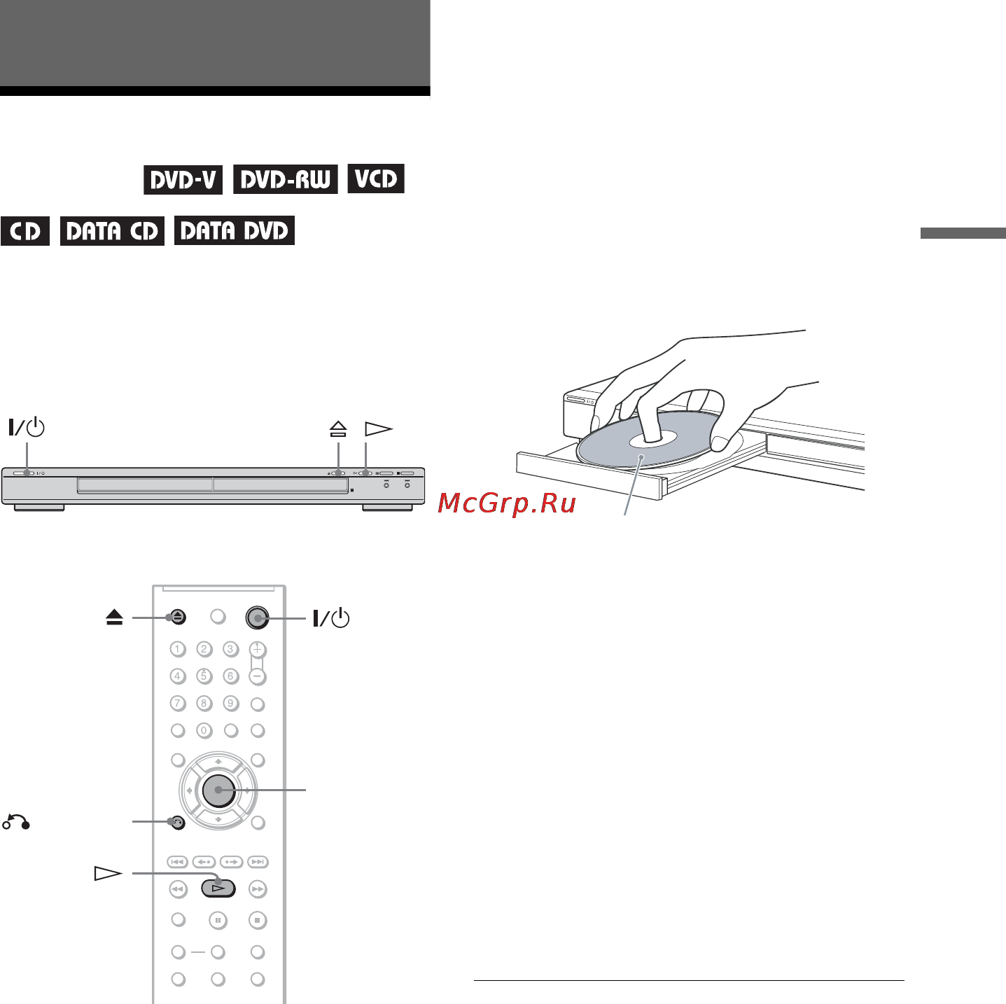 Sony DVP-NS30 [23/80] L0 âîñï²îèçâåäåíèå äèñêîâ