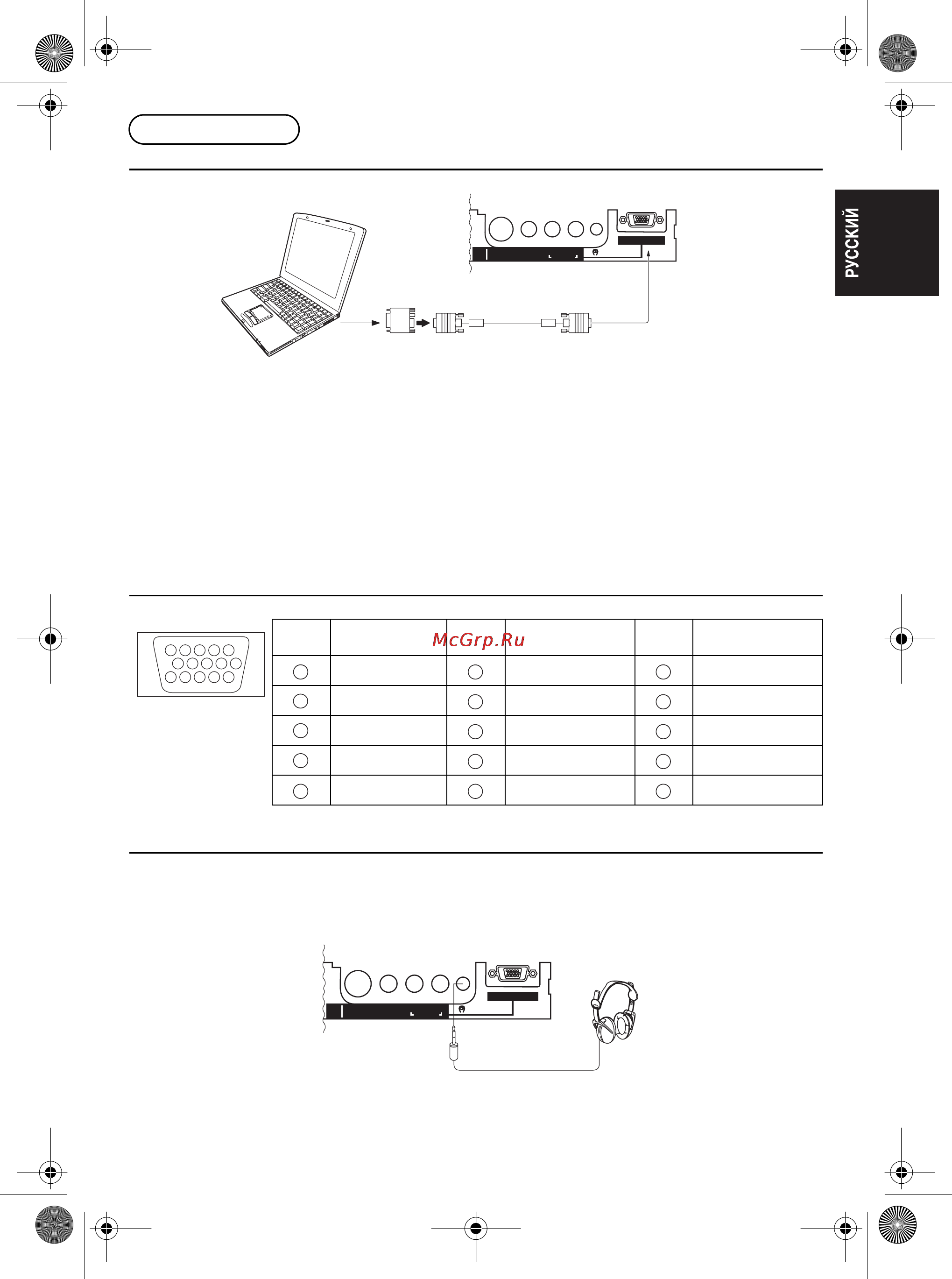 Panasonic KX-T7980 [9/46] Как подсоединить rgb входных терминалов