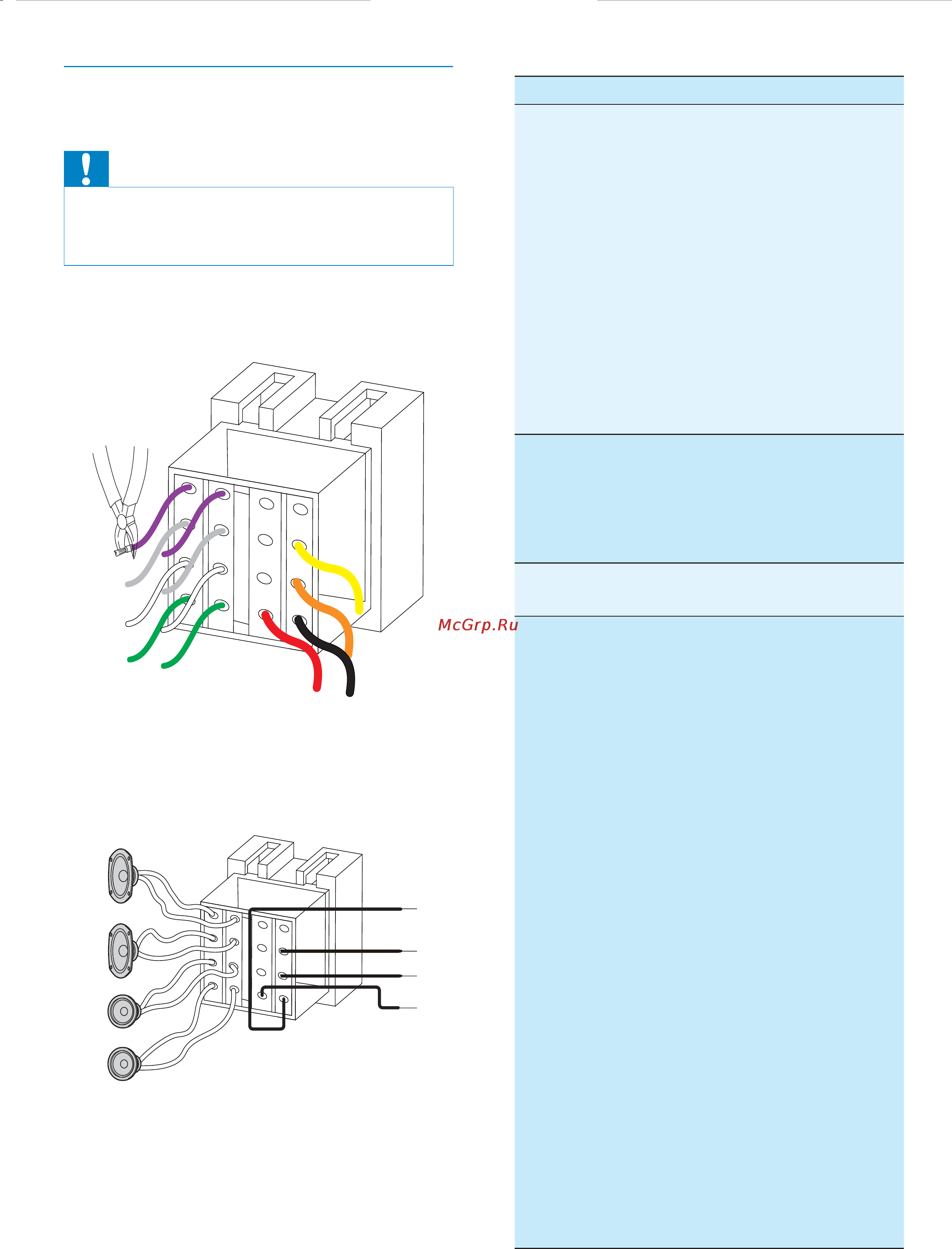 Philips CED320/51 [12/45] Кабели подключения без разъемов