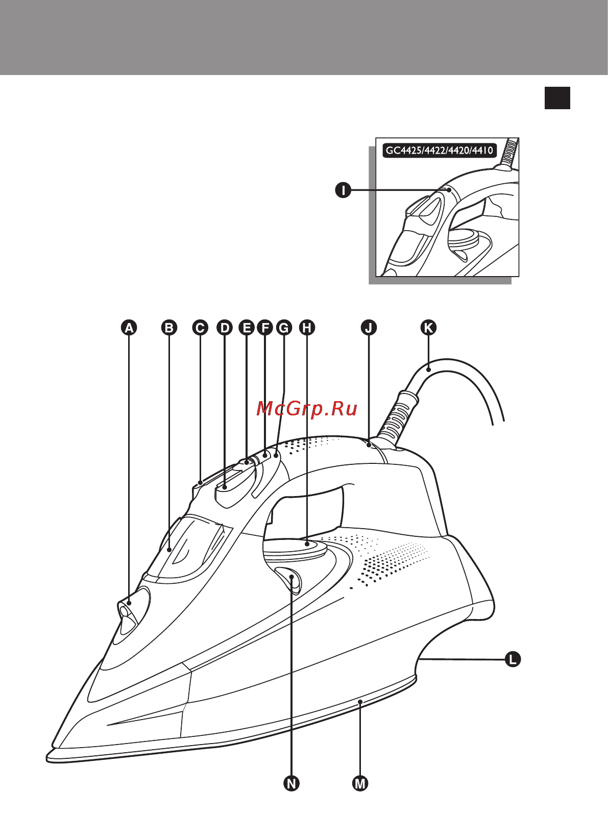 Philips GC 4410/02 Инструкция по эксплуатации онлайн [3/19] 32300