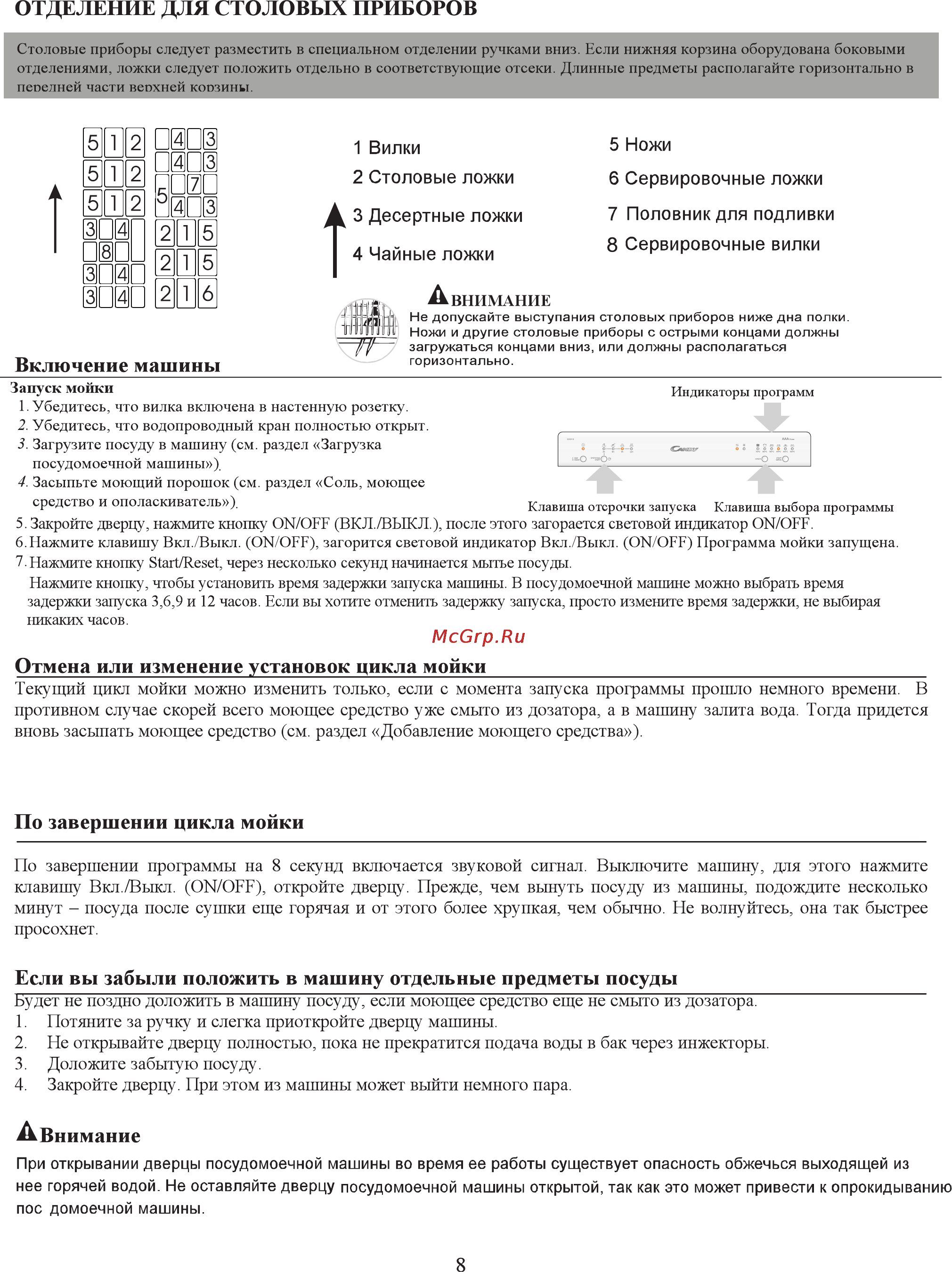 Candy CDCF 6 07 Инструкция по эксплуатации онлайн [11/19] 32333