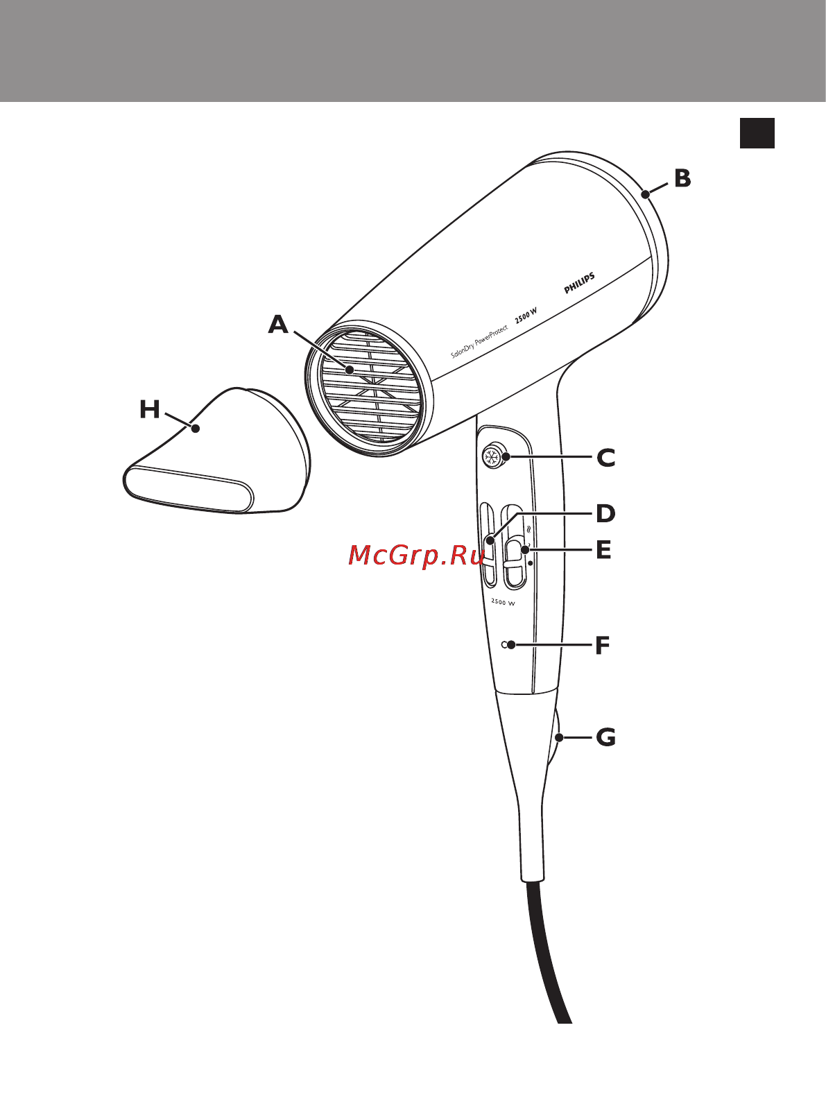 Philips HP 4996/00 Инструкция по эксплуатации онлайн [3/12] 32409