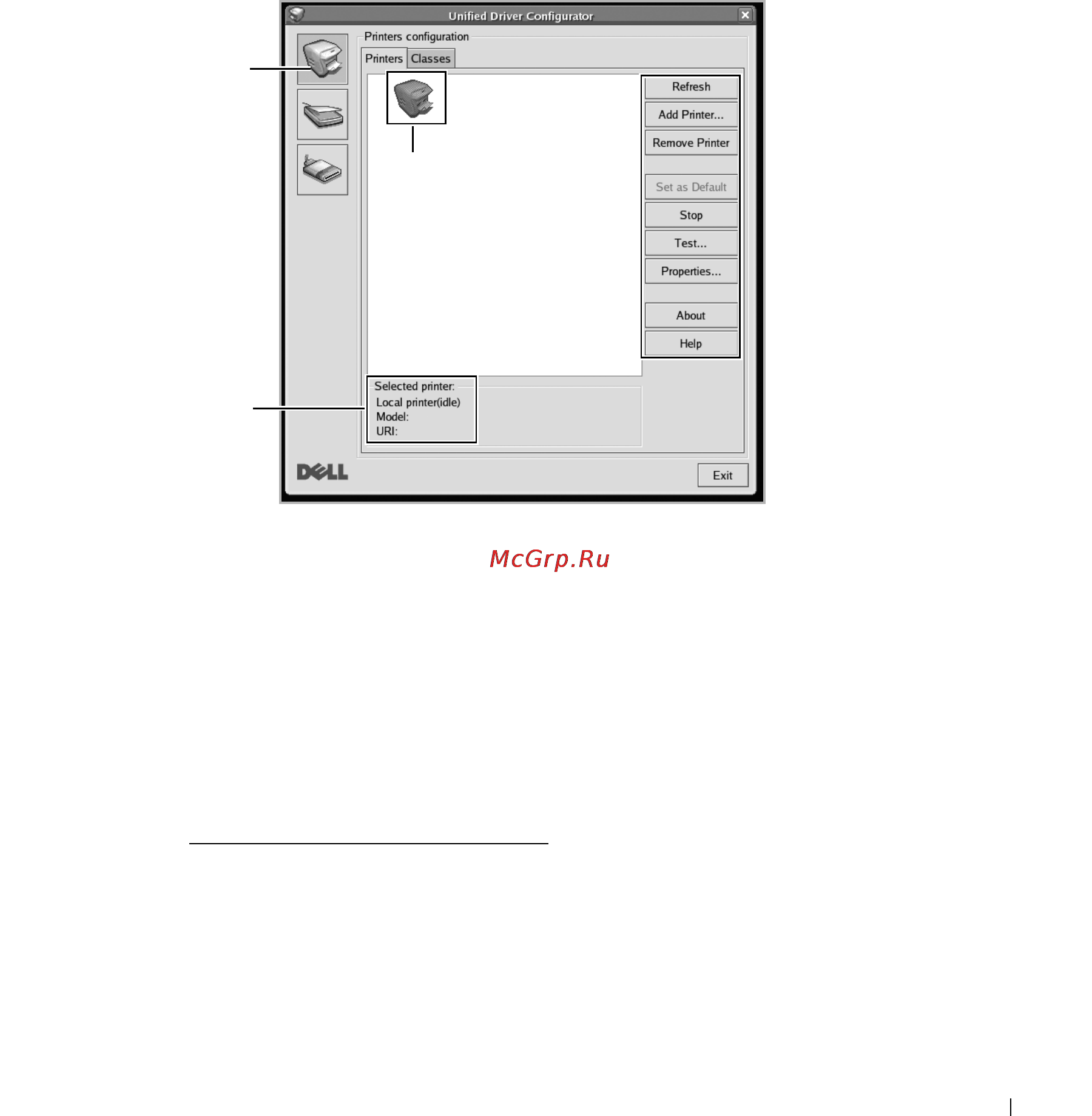 Dell 2355dn [260/359] Конфигурация принтера