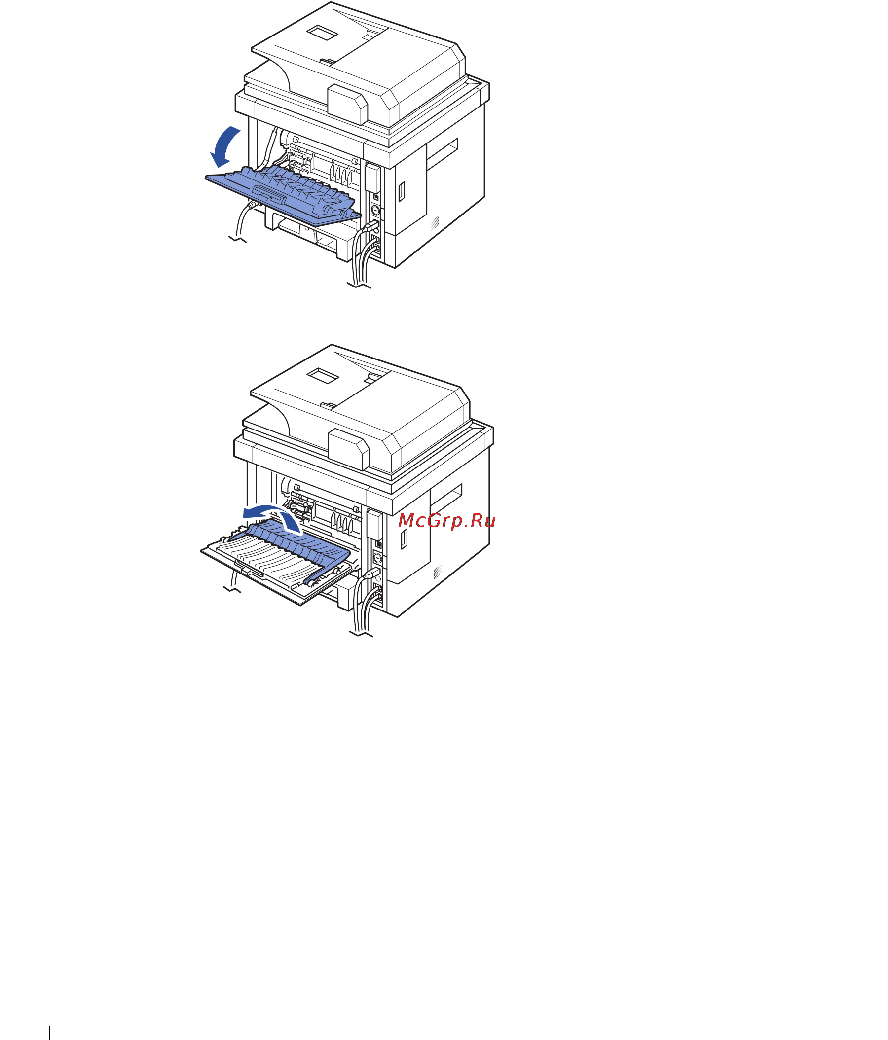 Dell 2355dn [301/359] Полностью выдвиньте направляющую для двусторонней печати